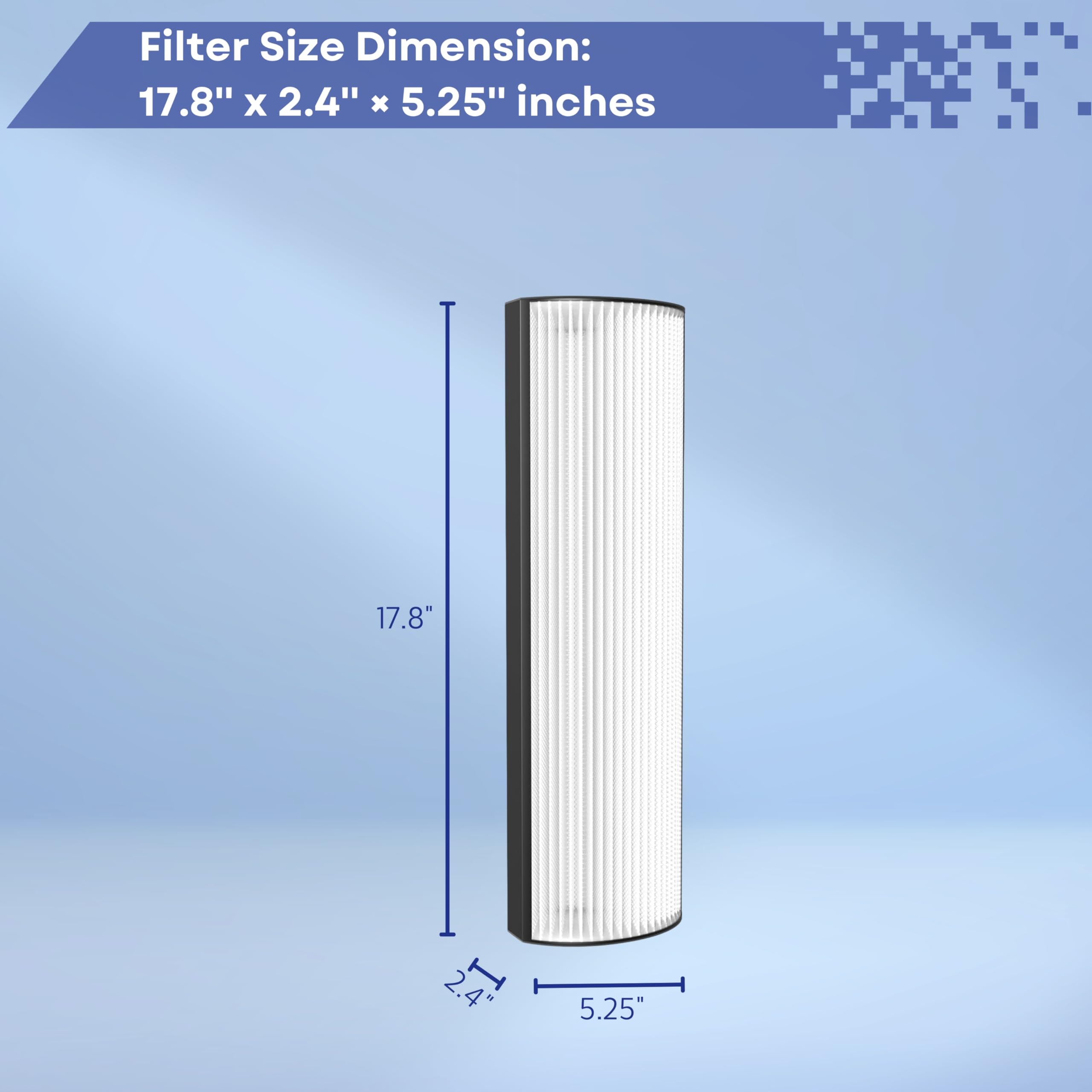 Nispira Tpp440 Tpp440F True Hepa Filter Replacement Compatible With Envion Therapure Tpp540 Tpp640 Tpp640S Air Purifier. 4 Packs