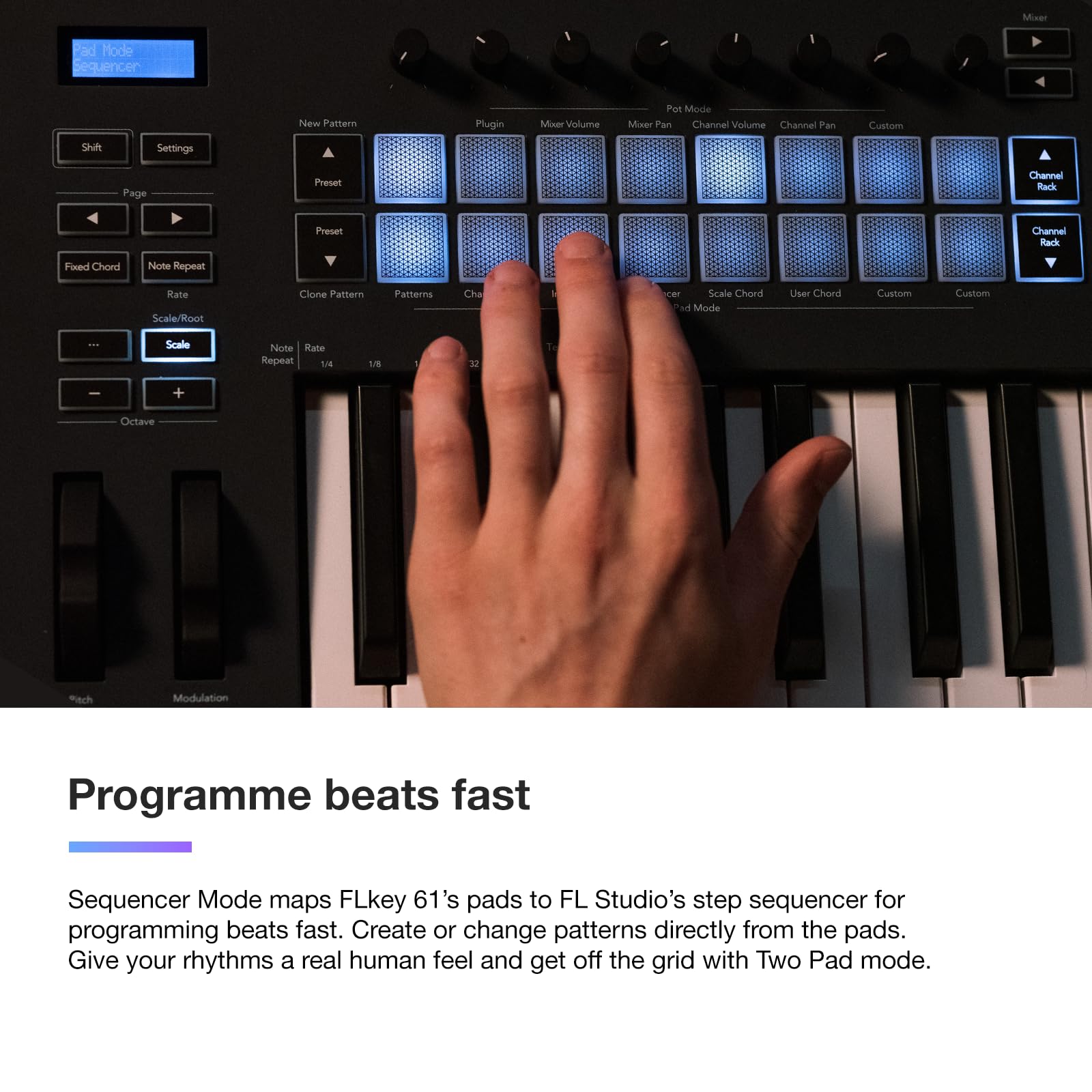 Novation Flkey 61 Midi Keyboard   Seamless Fl Studio Integration With Chord Mode And Scale Mode. All The Software You Need For M