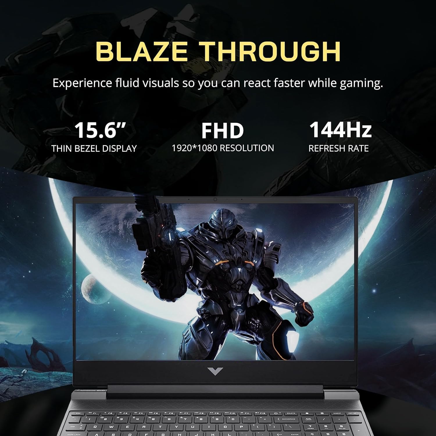 Hp Victus Gaming Laptop 2024 Newest, 15.6 Fhd Ips 144Hz Display, Amd Ryzen 5 7535Hs Processor, 16Gb Ram, 1Tb Ssd, Nvidia Geforce