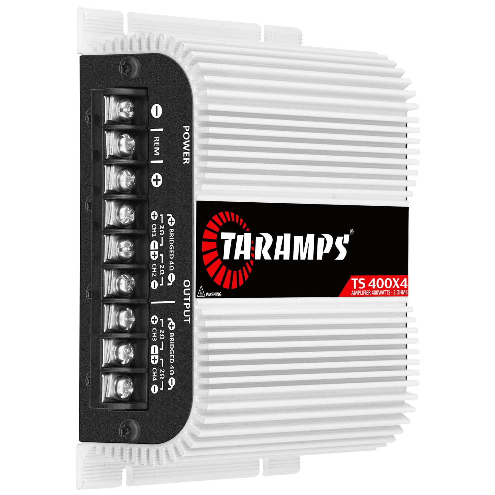 Taramps Ts 400X4 400 Watts Rms 4 Channels Full Range Car Audio Amplifier, 2 Bridged Channels, Rca Input Class D, Output Power, M