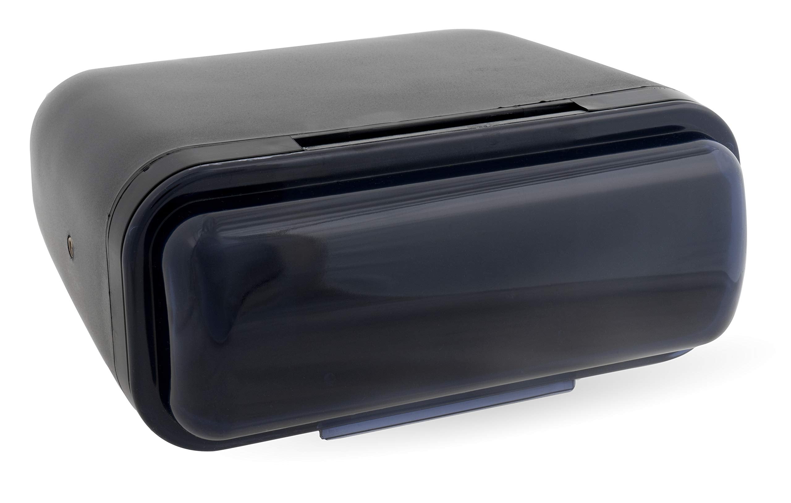 Belva Bmrc7B Black Fully Enclosed Marine Radio Cover/Radio Splash Guard For Deck Or Overhead Installs, Water Resistant Flip Up Style