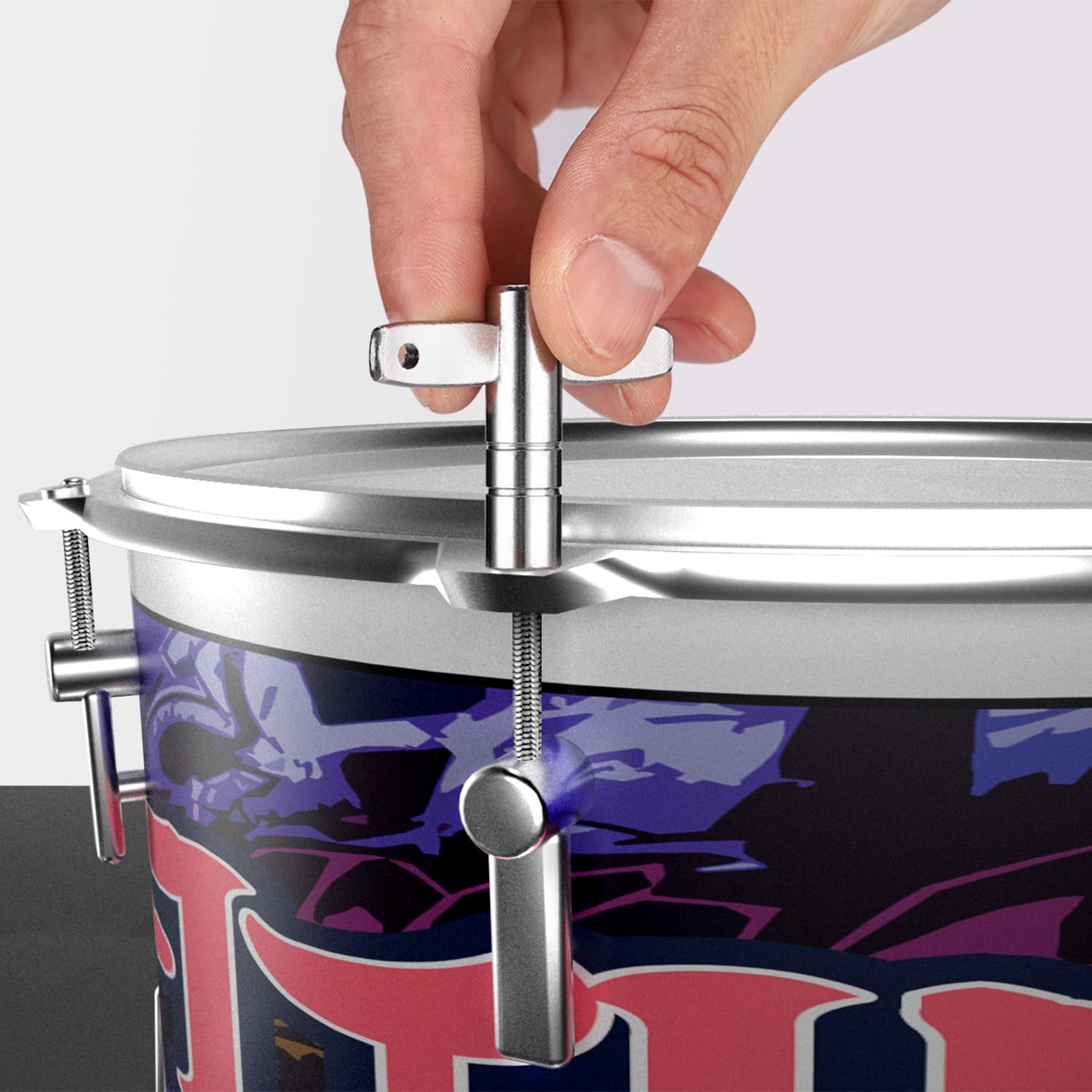 Facmogu Drum Keys, 3 Pack Drum Tuning Key With Continuous Standard Motion Speed Key, Universal Drum Key Keychain Tuner Percussion Hardware Tool, Sturdy Drum Key Turner Fit For Drum Kit Drum Key Set