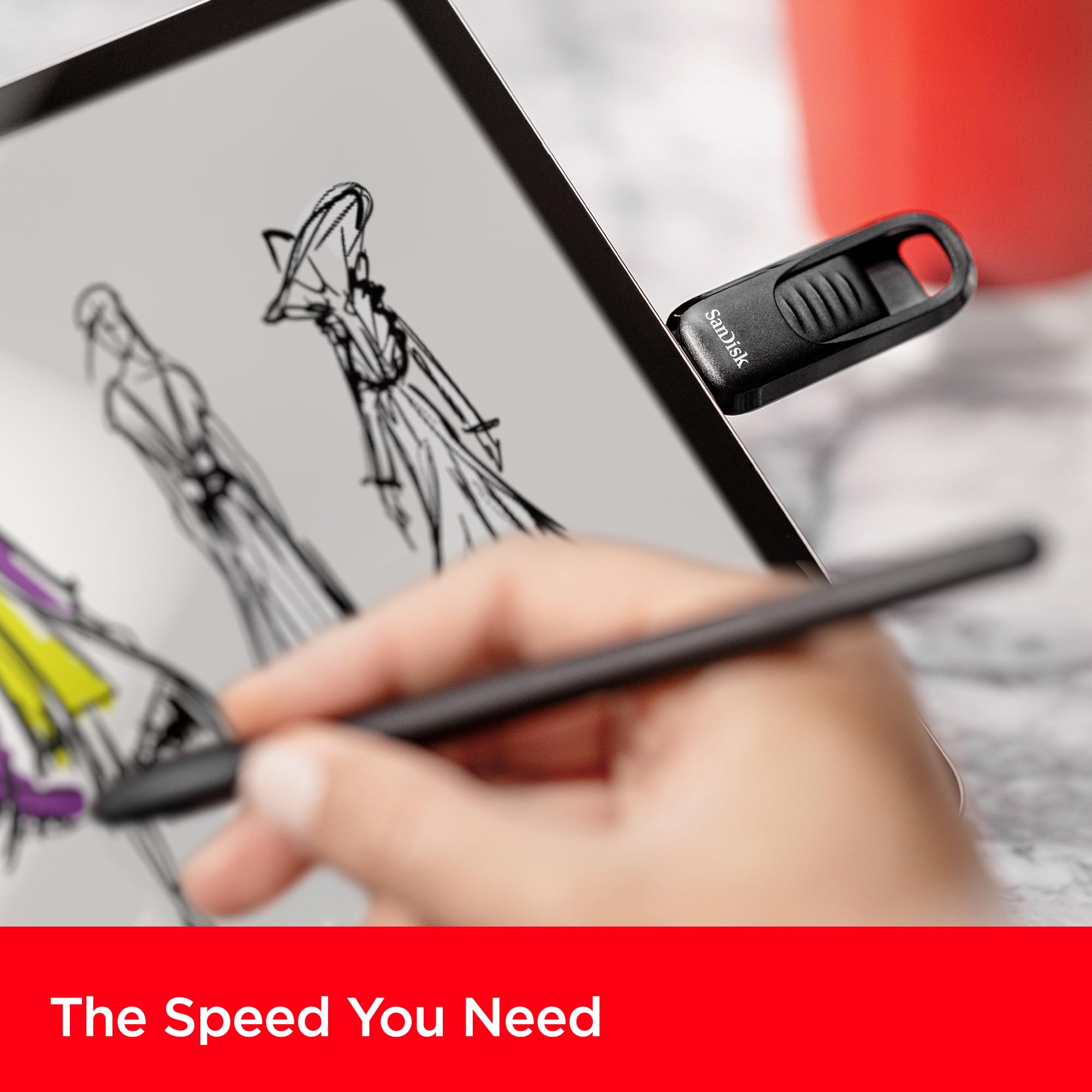Sandisk 128Gb Ultra Slider Usb Type-C Flash Drive - Up To 400Mb/S, Usb 3.2 Gen 1, Retractable Connector - Sdcz480-128G-G46