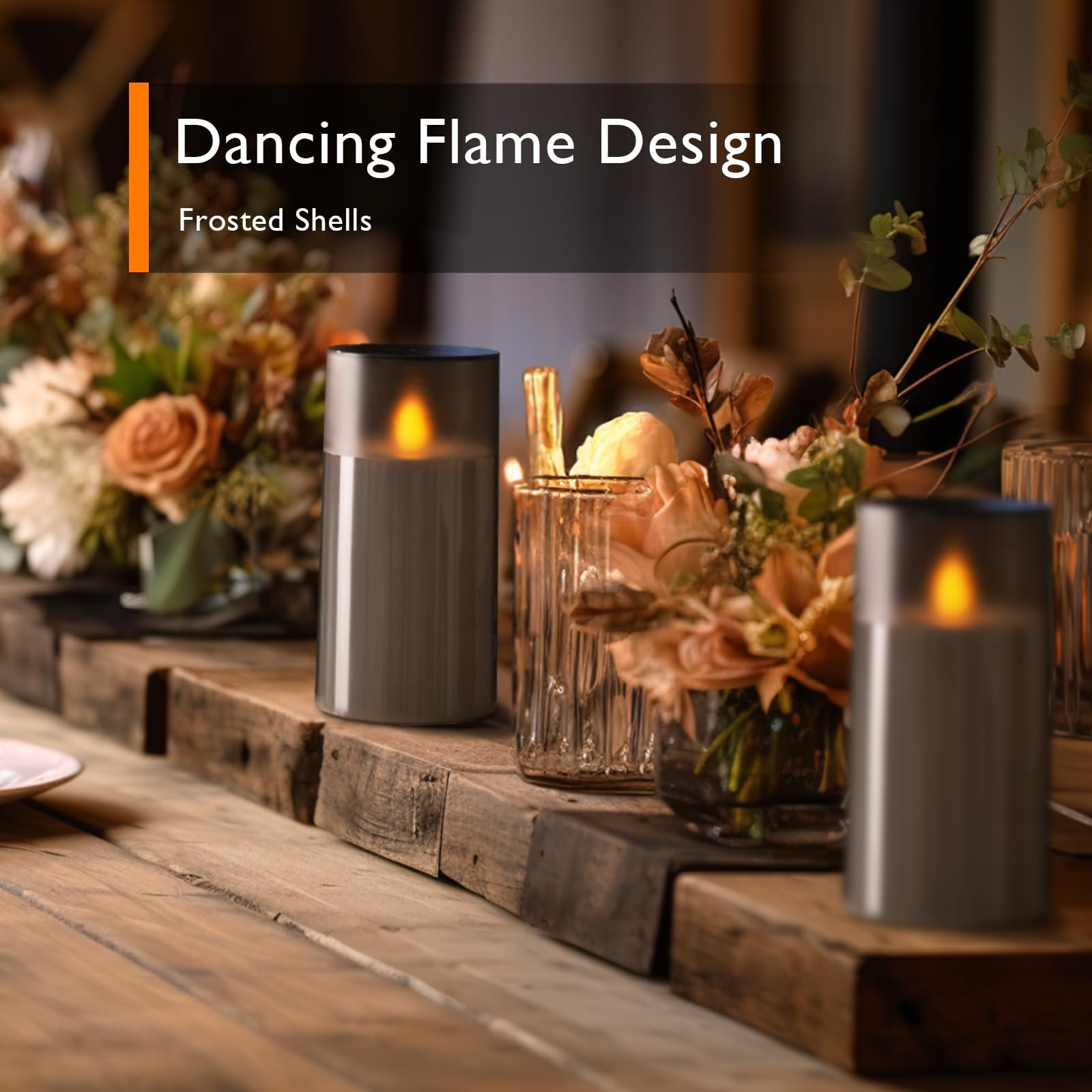 Homemory Realistic Flickering Flameless Candles With Dancing Flame, Led Candles, Battery Operated Candles With Remote And Timers