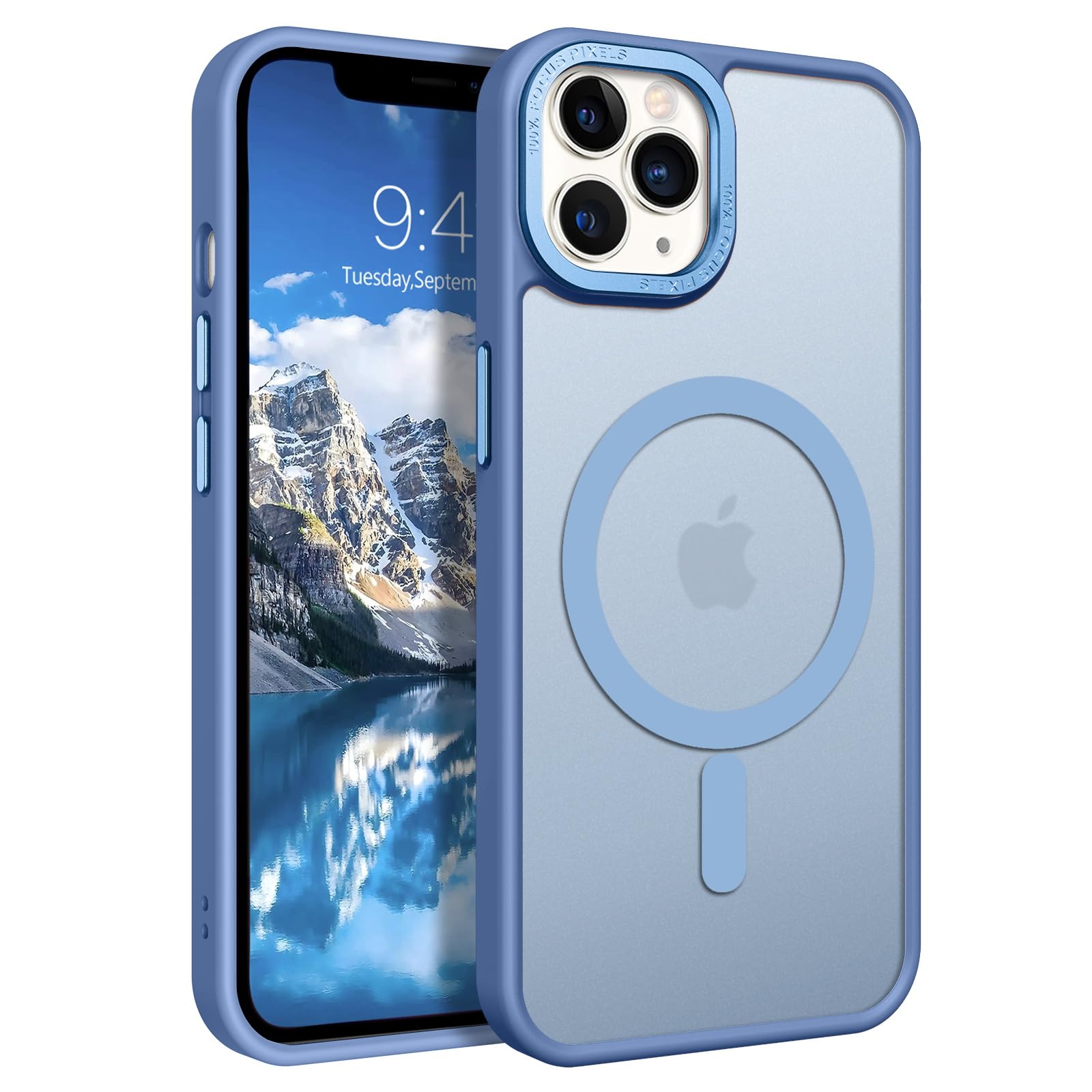 Bentoben For Iphone 11 Pro Max Magnetic Case, Iphone 11 Pro Max Phone Case[Compatible With Magsafe] Translucent Matte Shockproof