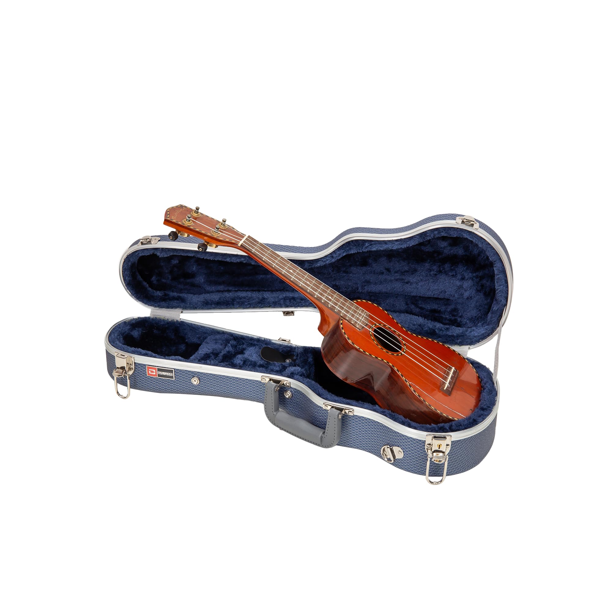 Crossrock Soprano Ukulele Hard Case, Lightweight ABS, Blue, Model CRA860SUBL