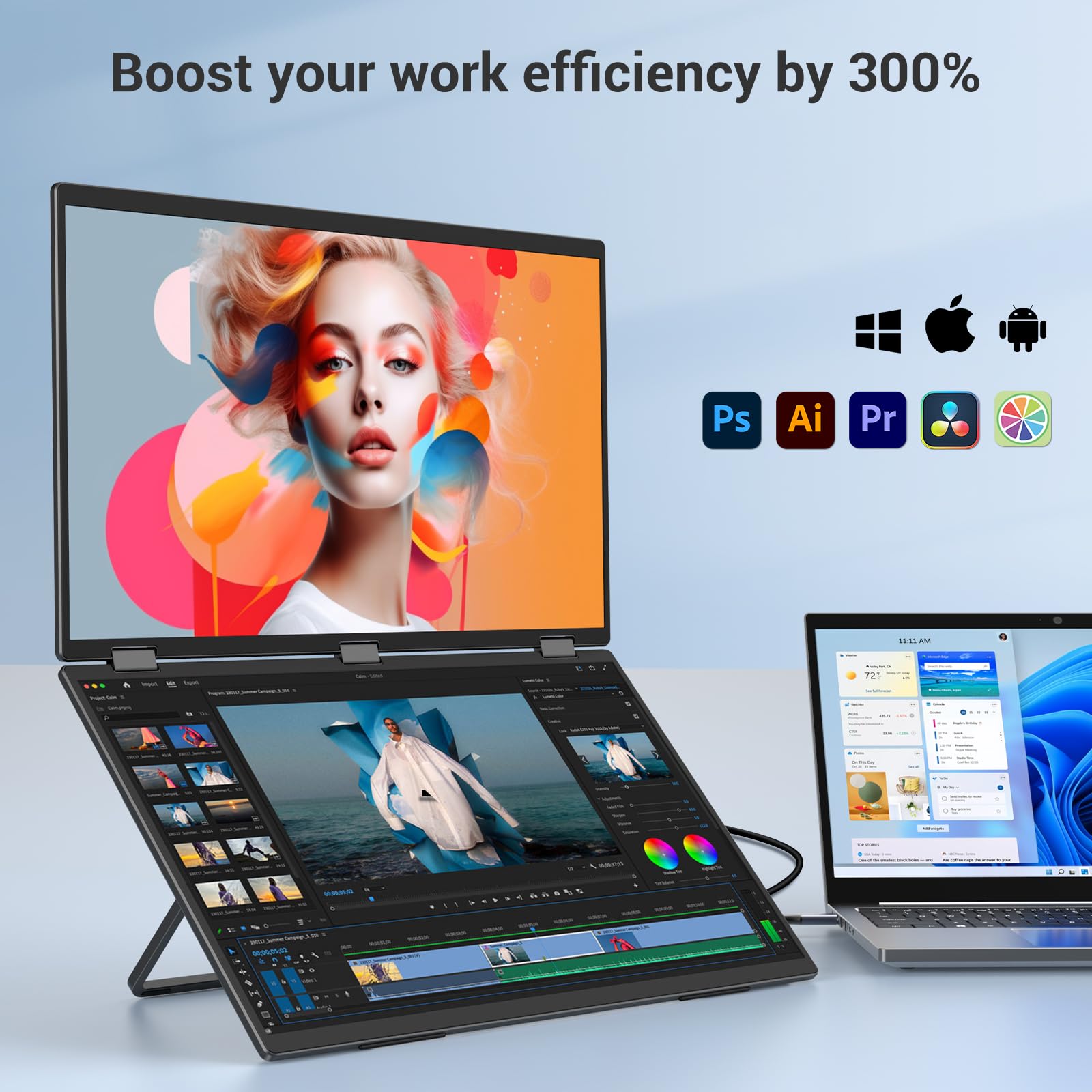 Innoview 18.5'' Laptop Screen Extender 115% Srgb ?E