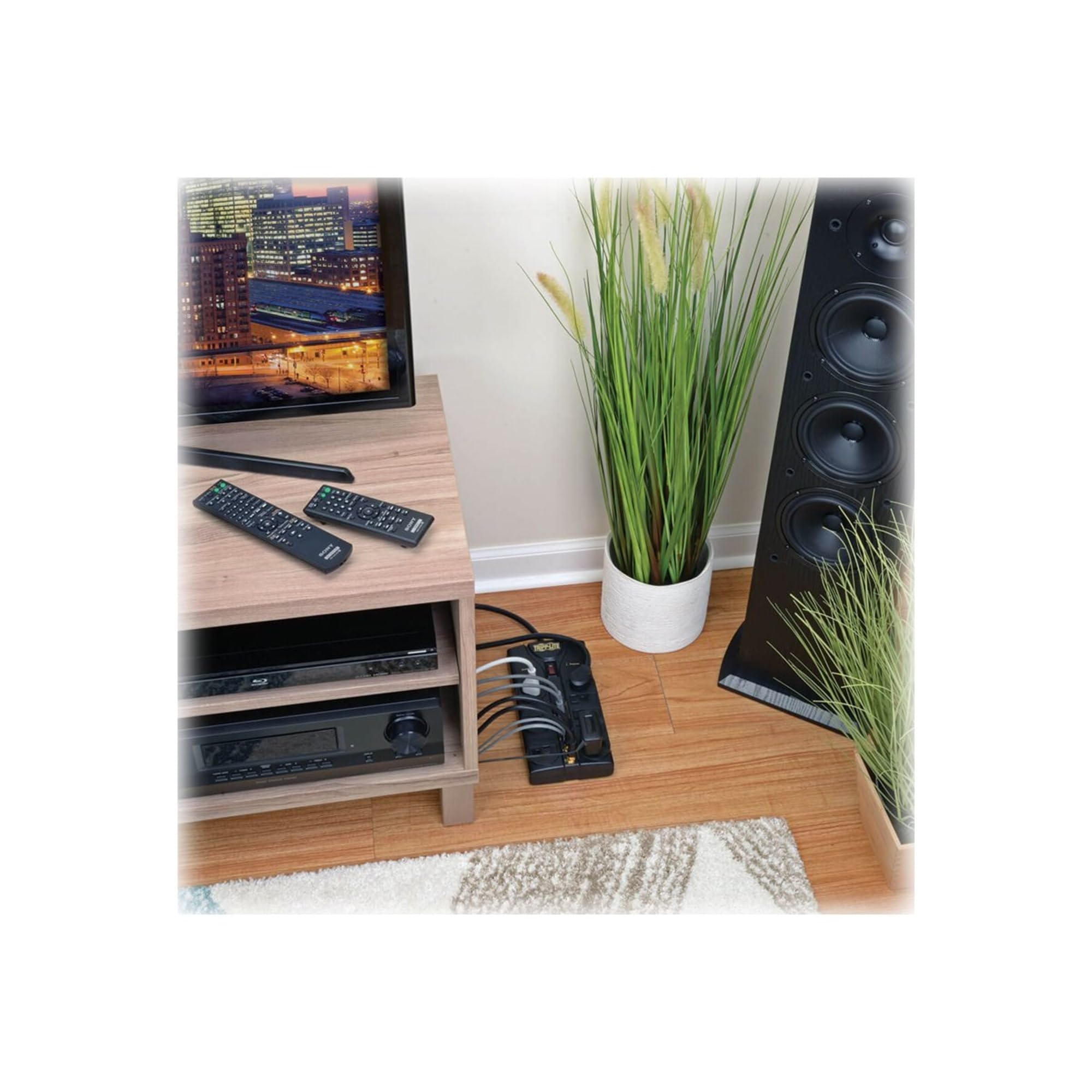 Tripp Lite Tlp810Net Protect It! 8 Outlet Surge Protector (3,240 Joules; 10Ft Cord; Modem/Coaxial/Ethernet Protection)