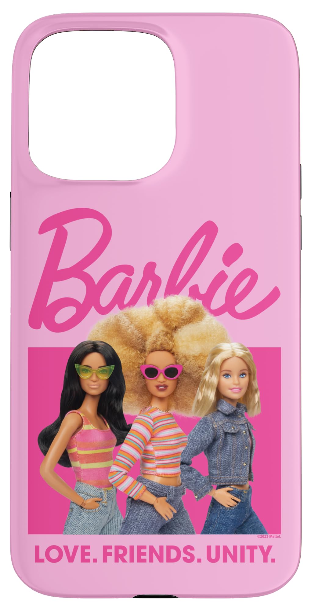 Iphone 15 Pro Max Barbie   Love, Friends, Unity Case