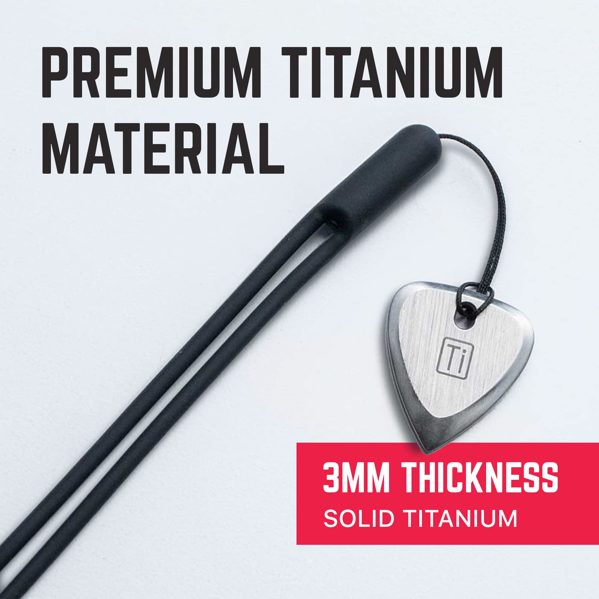Titanium Guitar Picks, Must-Have Guitar Accessories For Music Lovers, All-Around Metal Pick For Bass, Ukulele, And More, Awesome
