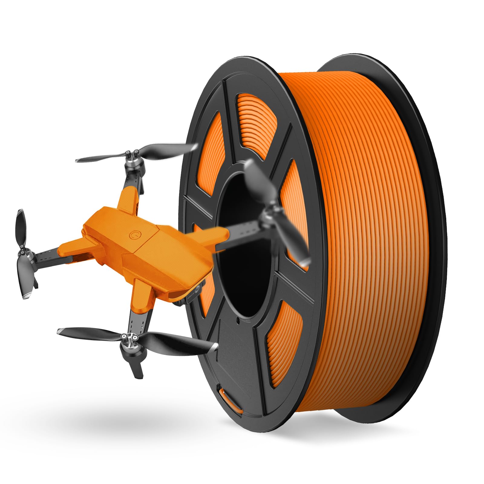 JAYO Rapid Matte PETG Filament 1.75mm Orange 1.1KG (2.4lbs), High Speed 30-600mm/s 3D Printer Filament, High Toughness & Impact 