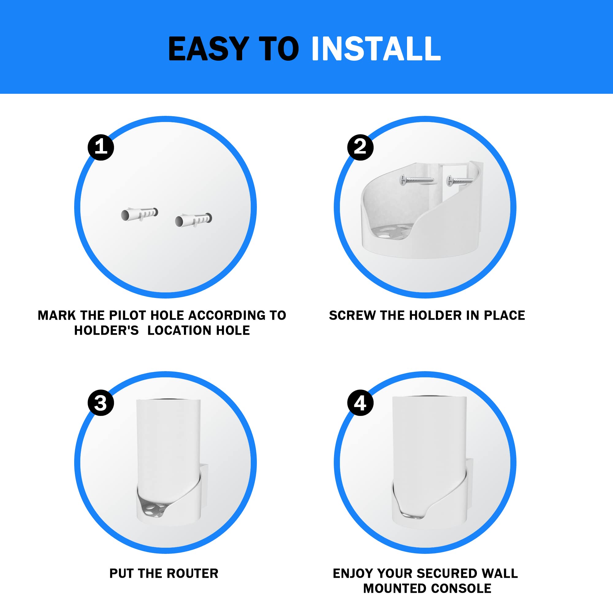 Songcheer Router Shelf Wall Mount For Tp Link Deco X68 Xe75 Xe75 Pro Axe5400 Deco Mesh Wifi 6E Wifi Router Holder Stand Bracket