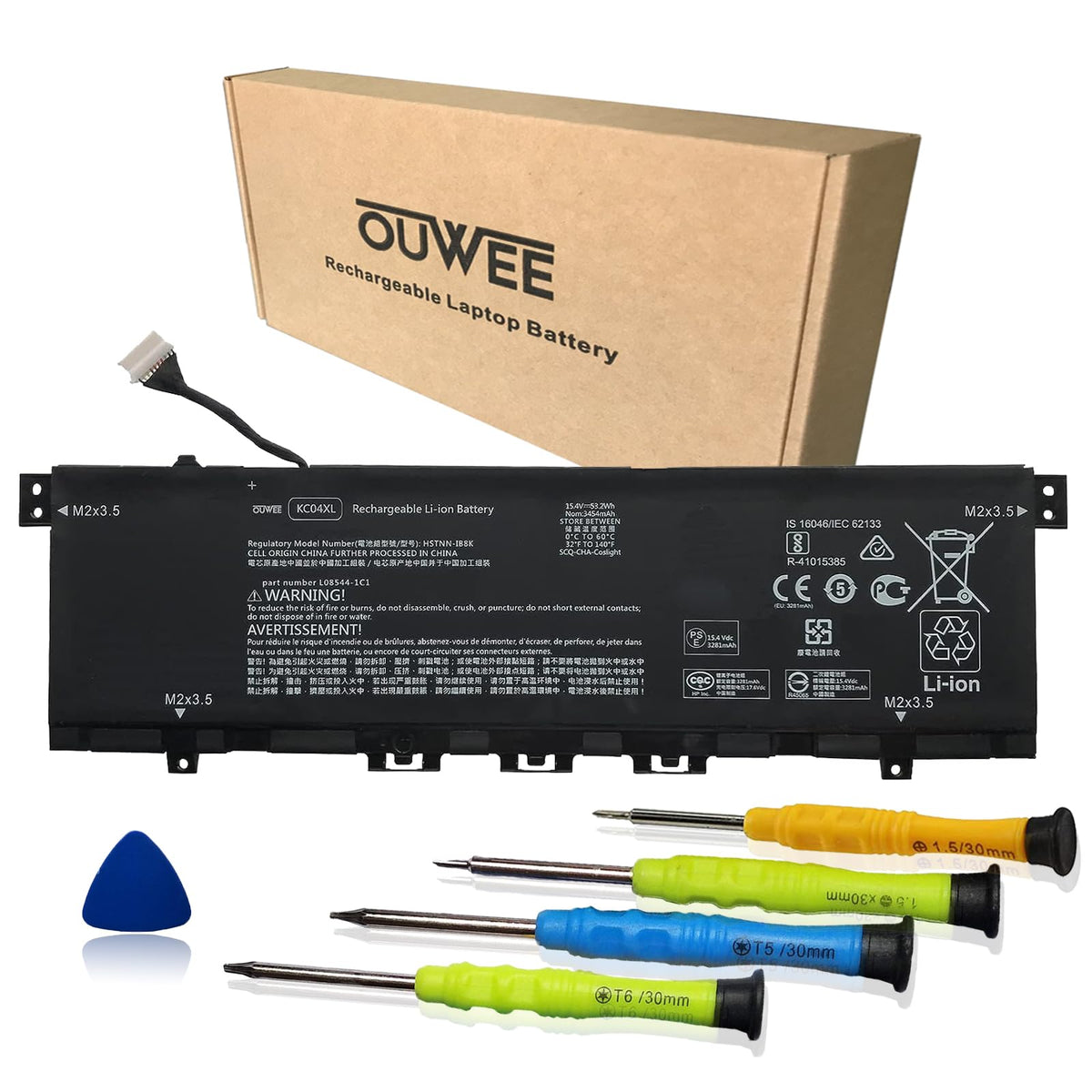 Ouwee Kc04Xl Laptop Battery Compatible With Hp Envy X360 13 Ag 13 Ar Envy 13 Ah 13 Aq Series Hstnn Db8P Hstnn Ib8K Kc04053Xl L08