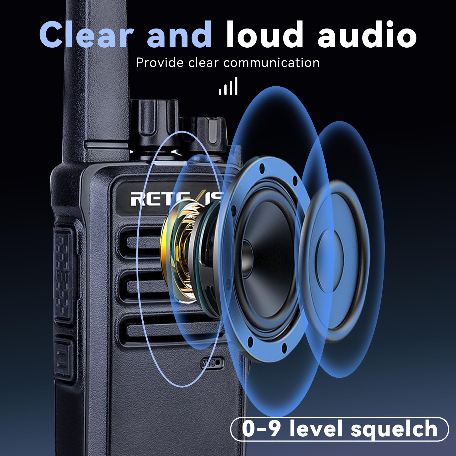 Retevis Rt68 Walkie Talkies With Earpiece,2 Way Radios Long Range,Heavy Duty Walkie Talkies For Adults,Rechargeable With Usb Charger Base, For Restaurant School Manufacturing Healthcare(20 Pack)