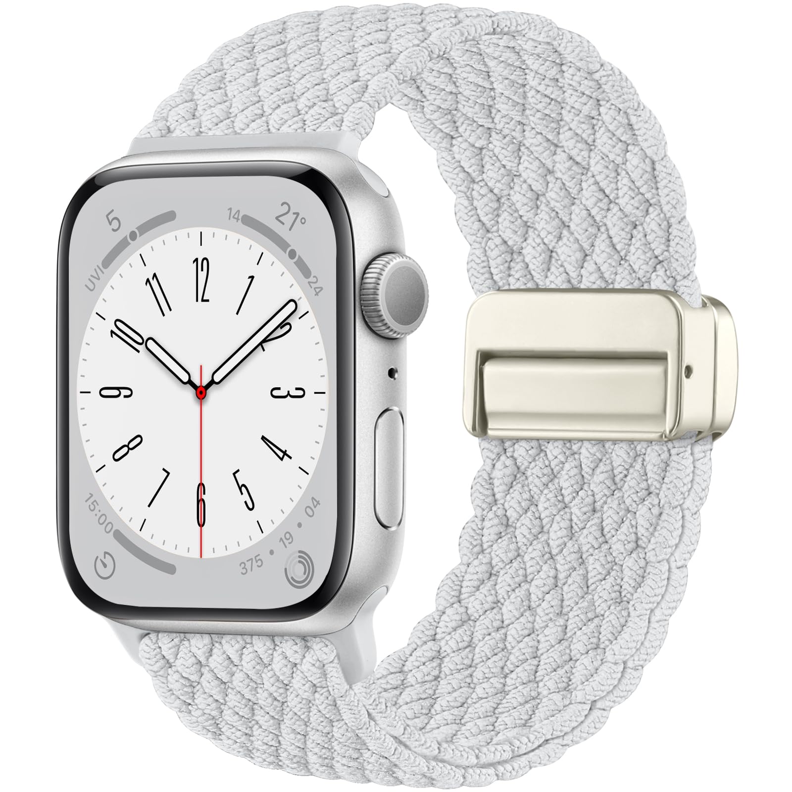 Charlam Sport Loop Compatible With Apple Watch Band 38Mm 40Mm 41Mm 42Mm 44Mm 45Mm 46Mm 49Mm Men Women,Adjustable Magnetic Stretc