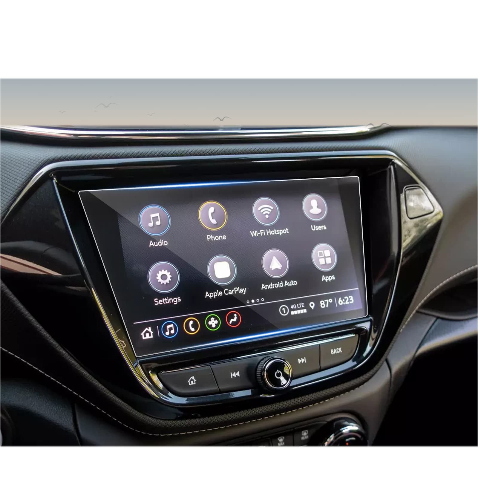 Cdefg Screen Protector For Chevrolet Trailblazer Accessories 2023 2022 2021 (Lt/Activ/Rs) Touchscreen Navigation Radio Display Cover (8 Inch Tempered Glass)