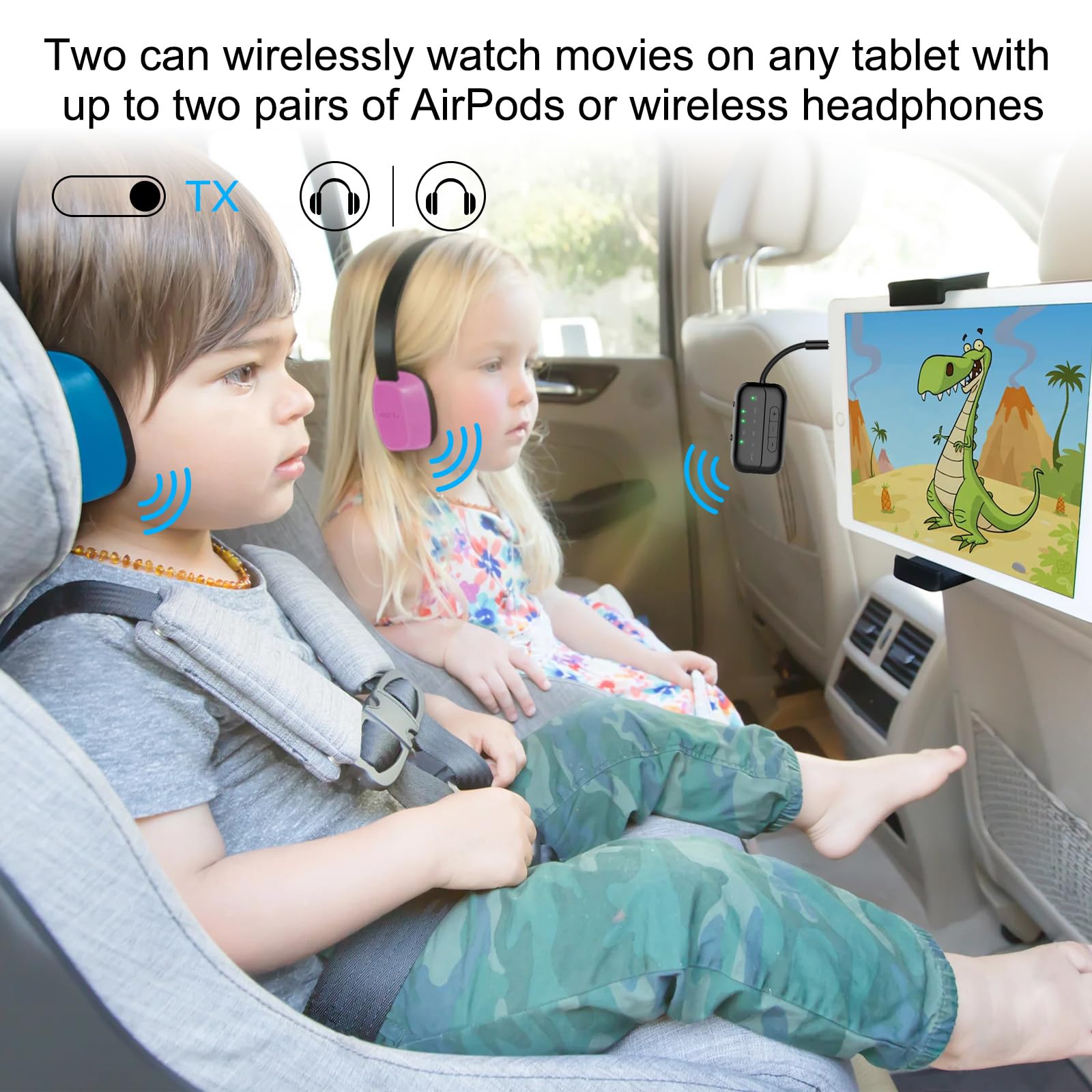 Beeitzie 2024 Upgraded Pro Bluetooth Transmitter Receiver,2 In 1 Airplane Bluetooth 5.4 Adapter For Flight,Tv,Pc,Gym,Switch,Supp