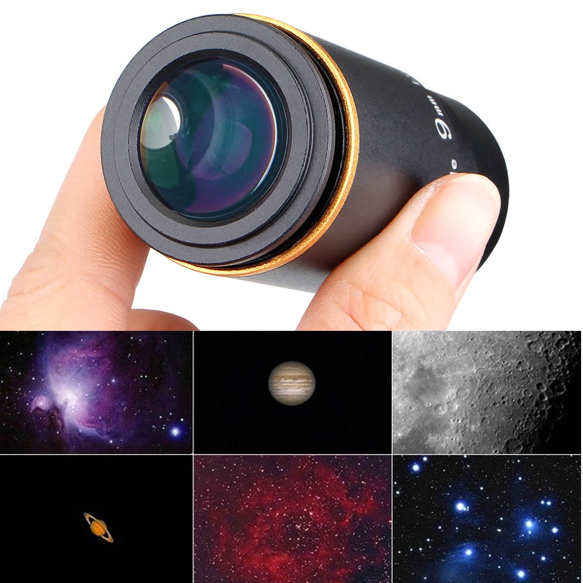 Svbony Telescope Eyepiece Fully Mutil Coated 1.25 Inches Telescope Accessories Set 66 Degree Ultra Wide Angle Hd 9Mm For Astrono
