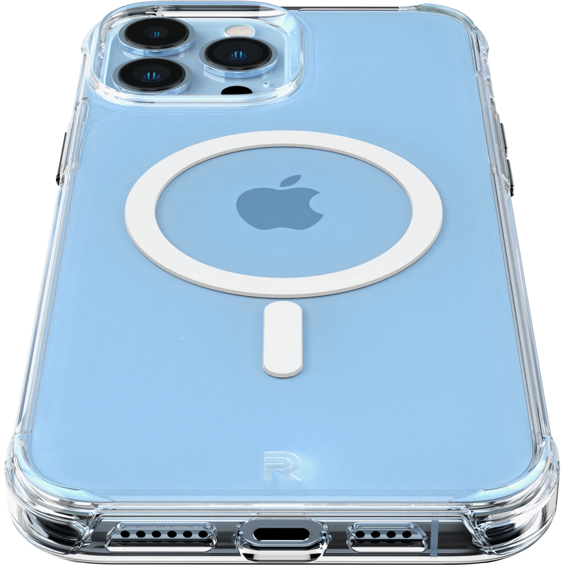 Rebel Clear Case For Iphone 13 Pro Max [Crystal Series Gen 3] Magsafe Compatible, Non Yellowing, Protective Shockproof Bumpers,