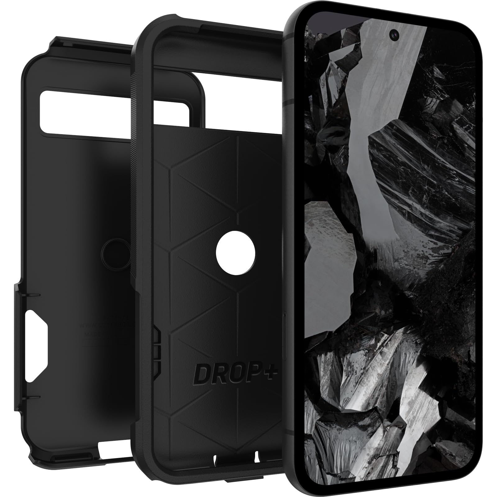 Otterbox Google Pixel 8A Commuter Series Case   Black, Slim & Tough, Pocket Friendly, With Port Protection