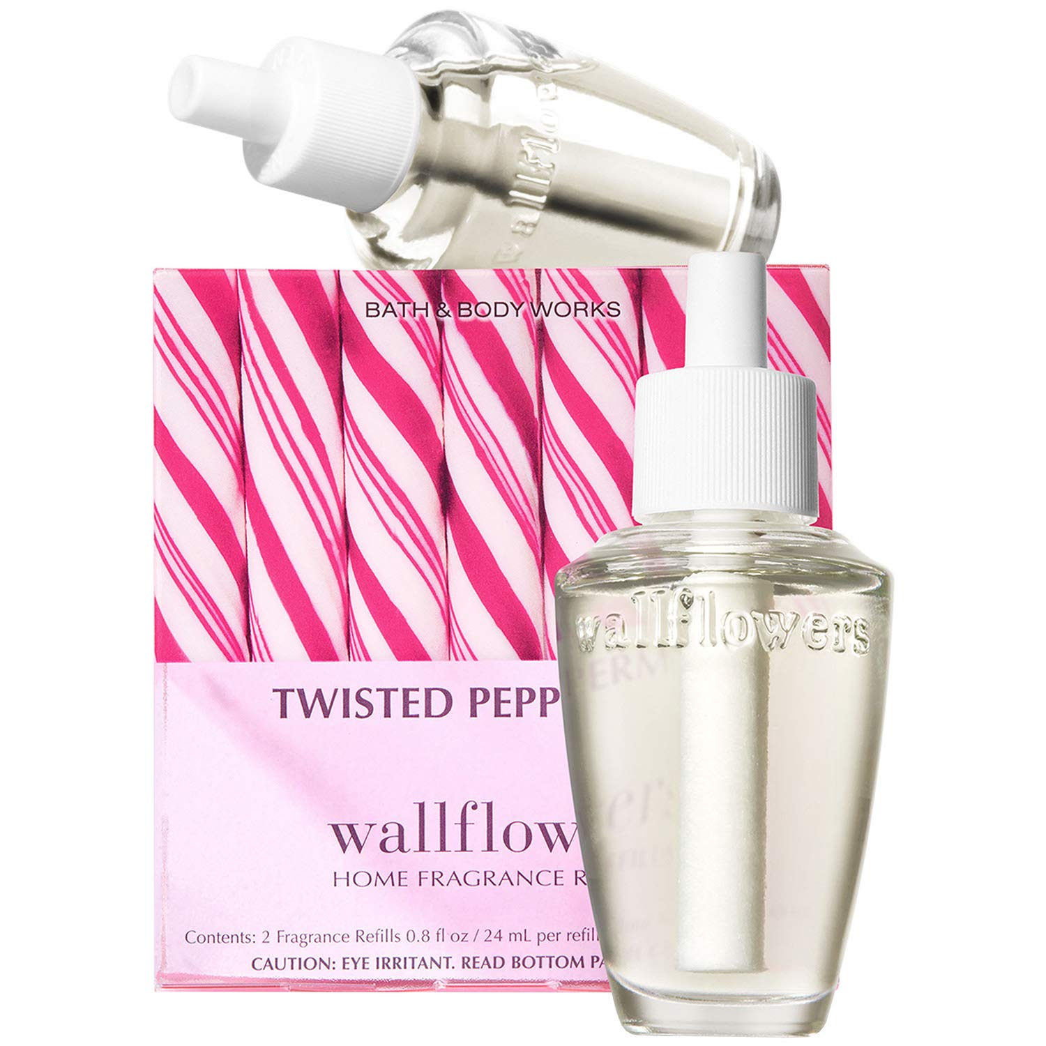 Bath And Body Works New Look! Twisted Peppermint Wallflowers 2 Pack Refills