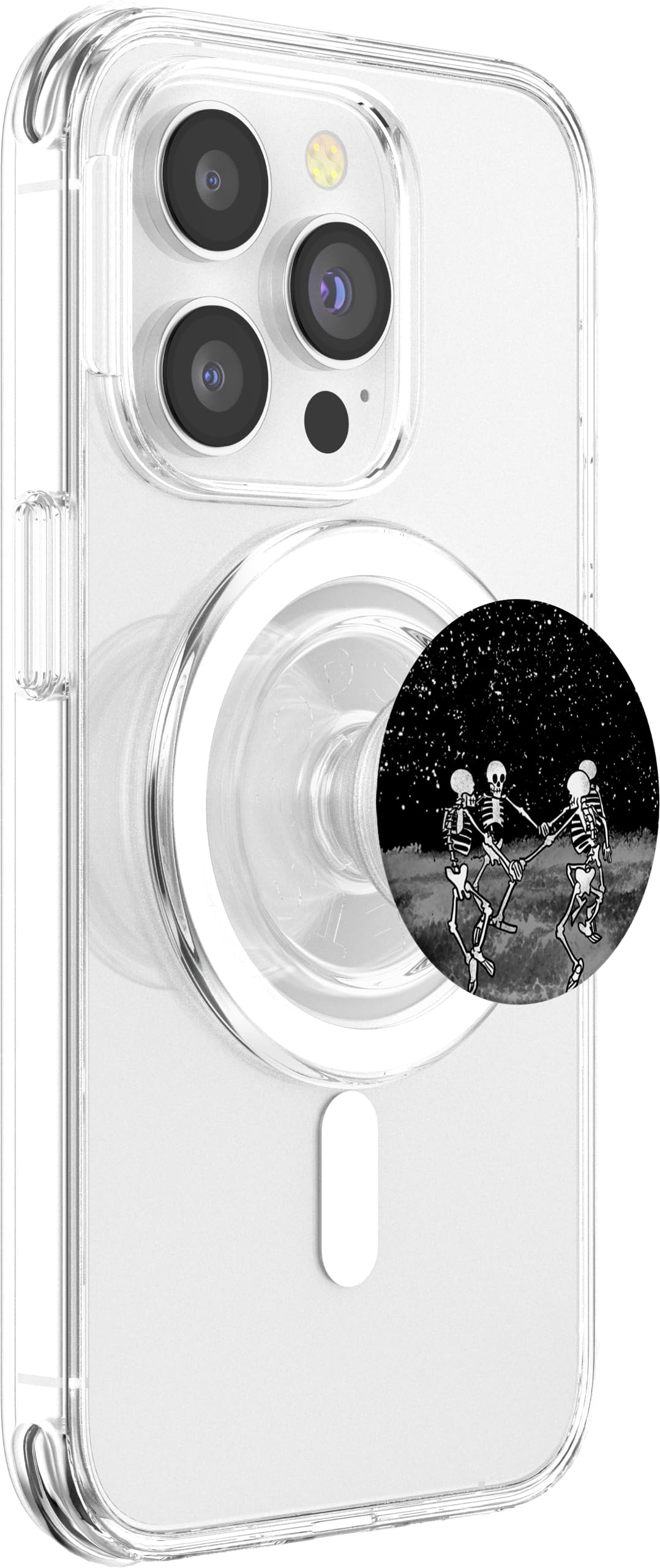 Skeletons Dancing Night Sky Cool Goth Aesthetic Halloween Popsockets Magsafe Popgrip For Iphone