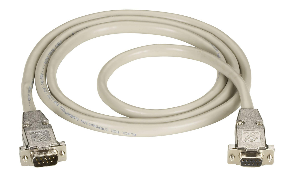 Black Box Network Services Db9 Extension Cable With Emi/Rfi Hoods, Edn12H 0005 Mf