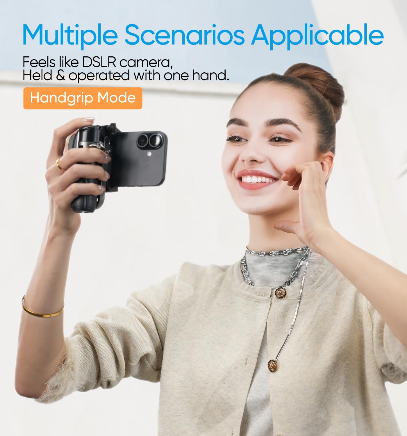 Magic John Phone Tripod, Portable Selfie Stick, Pocket Size Tripod For Iphone, Selfie Stick With Wireless Detachable Remote Cont