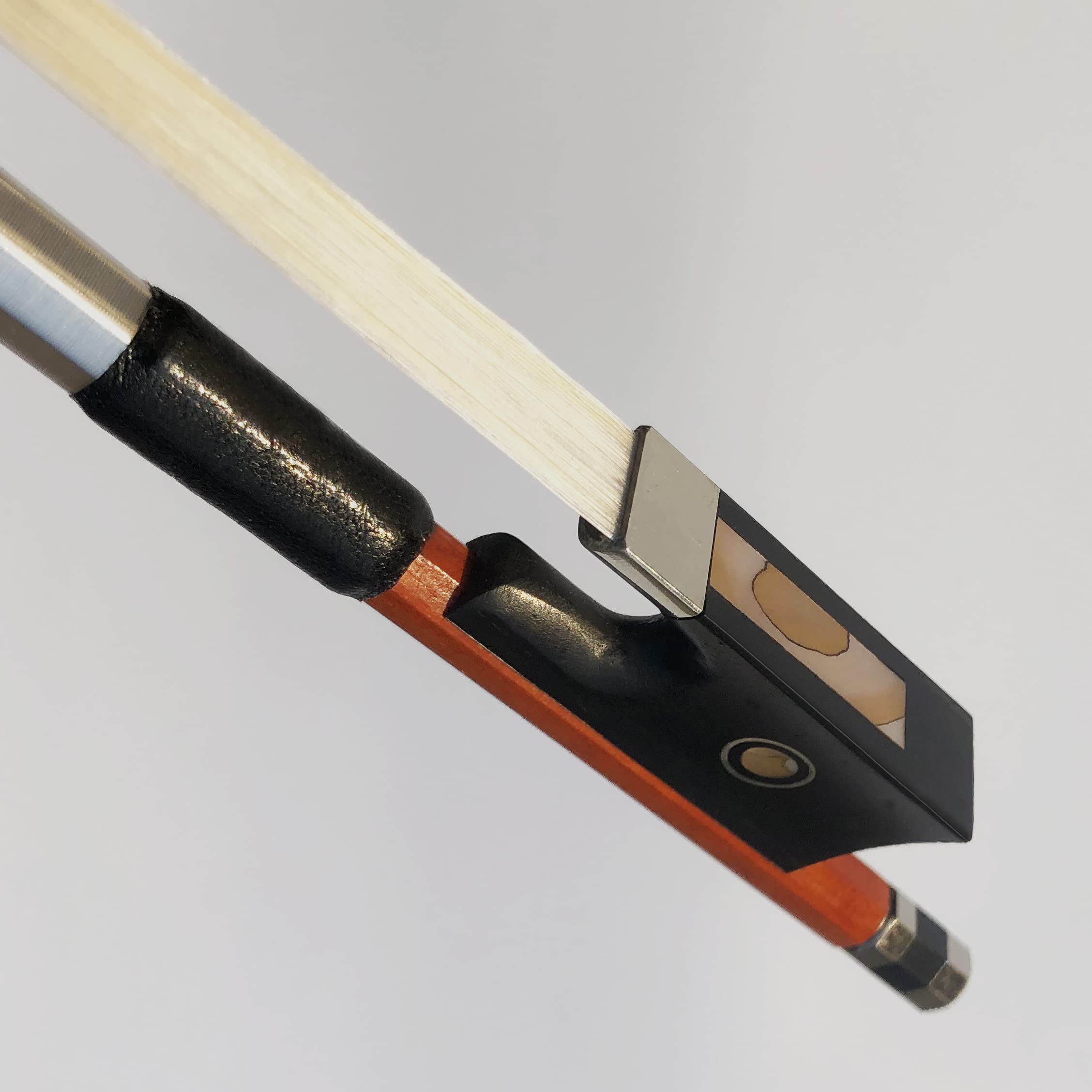 Winsterbow Brazilwood Ebony Violin Viola Cello Bow Full Size Ebony Frog With Natural Horsehair (Violin Bow 4/4)