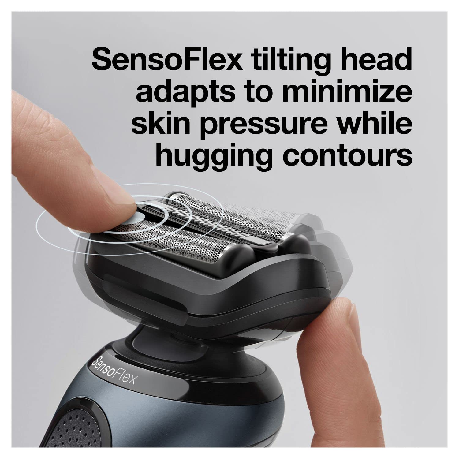 Braun Electric Shaver For Sensitive Skin, Wet & Dry Shave, Series 6 6075Cc, With Beard Trimmer, Clean & Charge Smartcare Center,