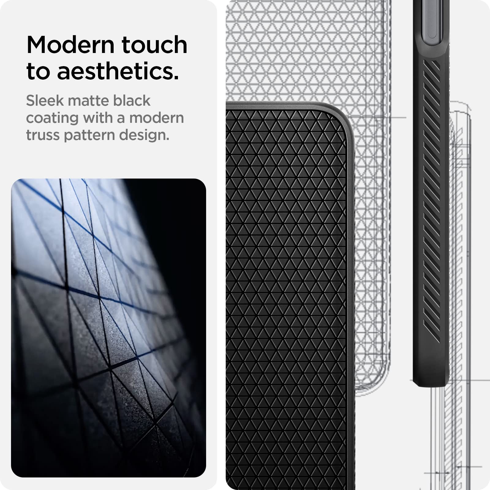Spigen Liquid Air Designed For Redmi Note 11 Pro Case (Liquid Air) - Matte Black