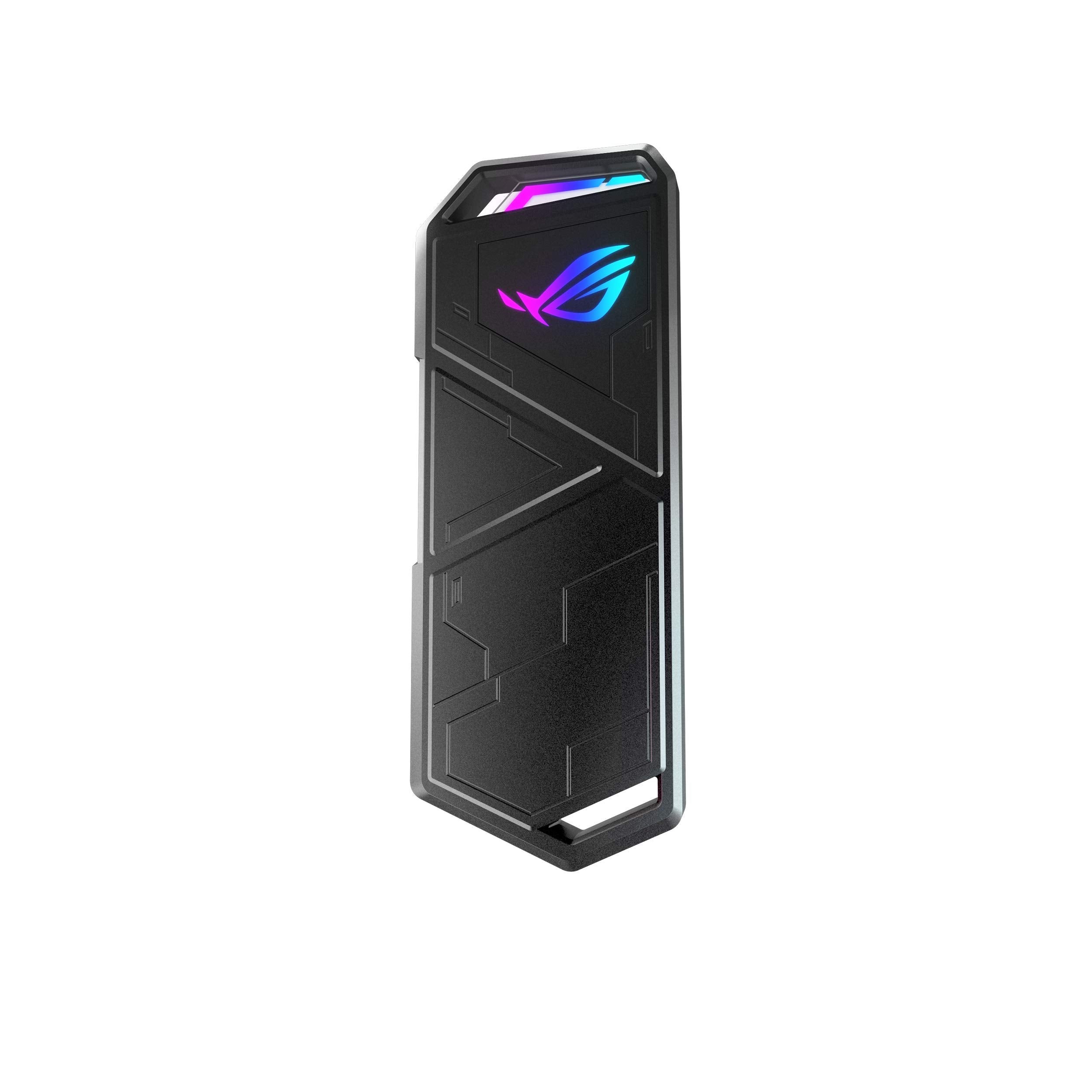 Asus Rog Strix Arion Aluminum Alloy M.2 Nvme Ssd External Portable Enclosure Case Adapter, Usb 3.2 Gen 2 Type C (10 Gbps), Usb C