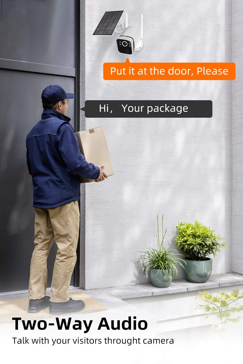 Solar Security Cameras Wireless Outdoor: 2.5K/4Mp Uhd Battery Solar Powered Home Security Wifi System With 10'' Lcd Monitor, 10C