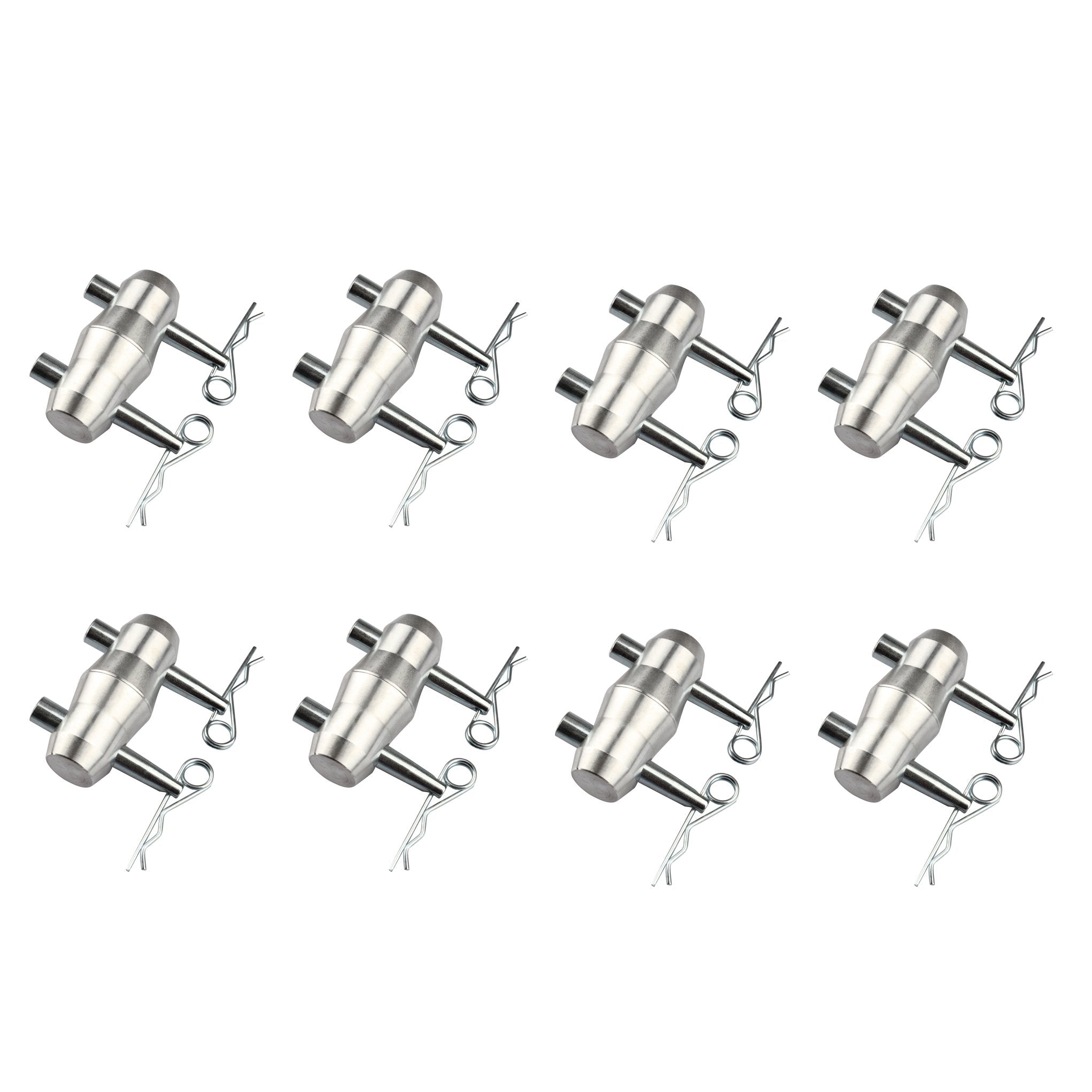 Ottff 8 Sets Double Ended Conical Coupler With Cotter Body Clips Tapered Shear Pin Stage Lighting Truss Pipe Connector Par Can L