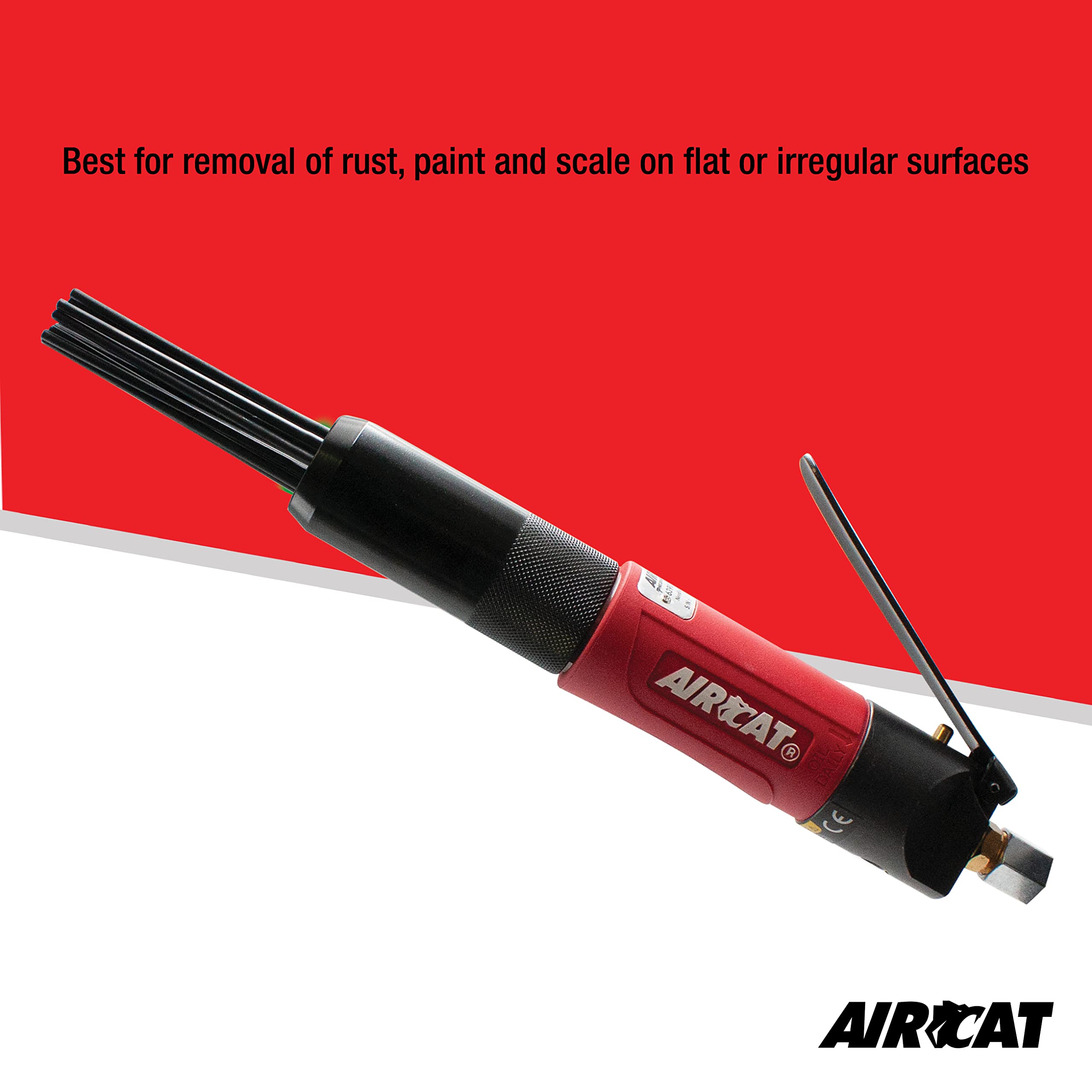 Aircat Pneumatic Tools 6390: Compact Needle Scaler 4,800 Blows Per Minute