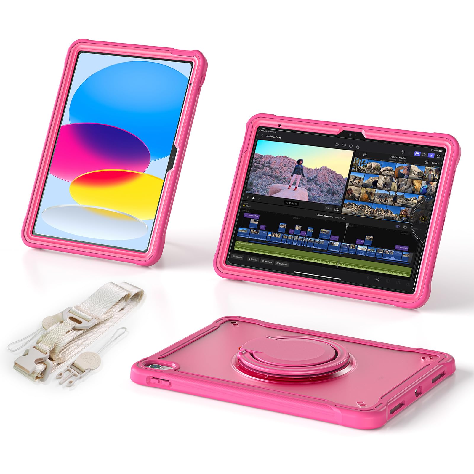 Batyue Ipad 10Th Generation Case   Shockproof Protection Cover For 2022 10.9 Inch Ipad (10Th Generation) With Pencil Holder/ 360