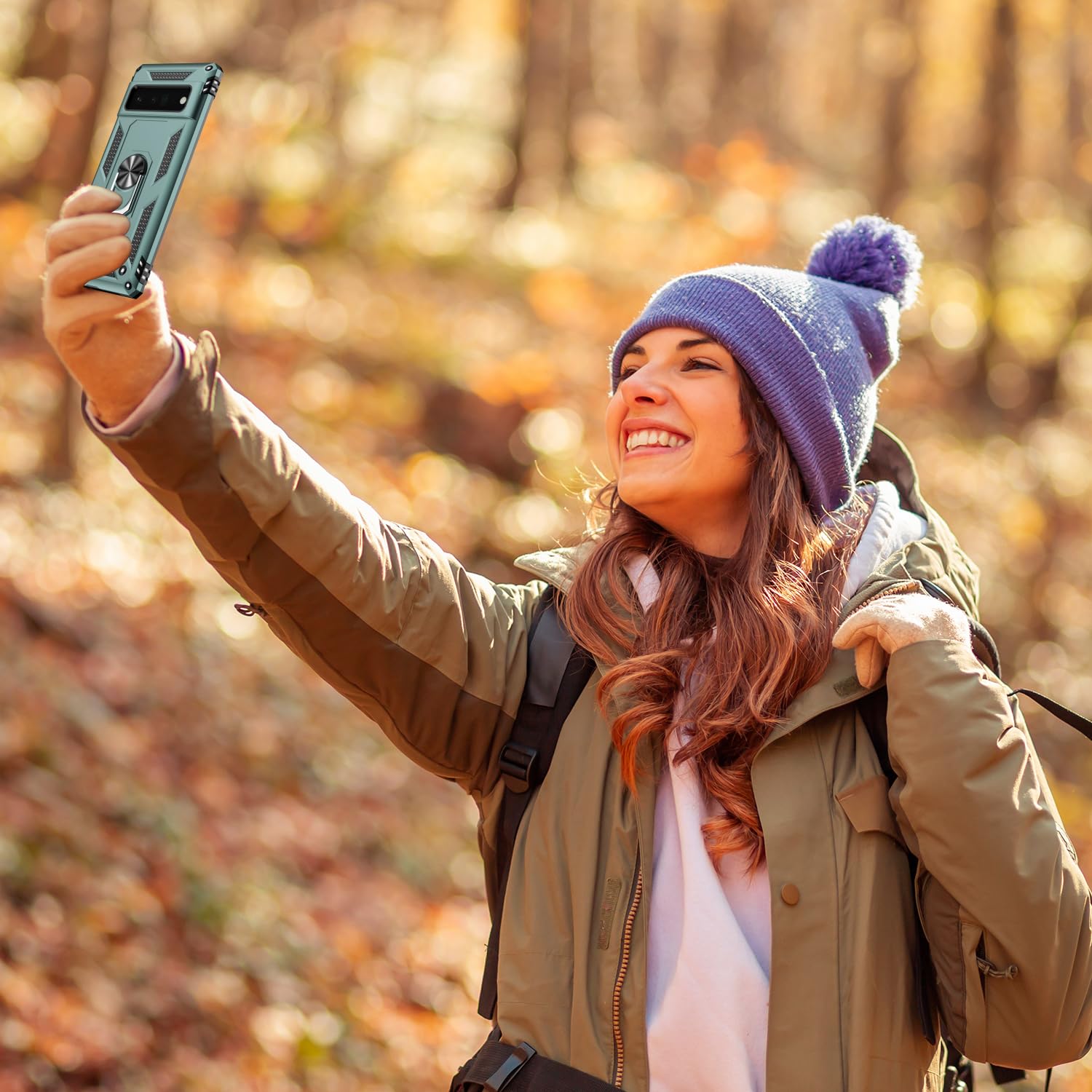 Lumarke For Google Pixel 6 Pro Case With Screen Protector,Pass 16Ft. Drop Tested Military Grade Protective Phone Cover With Magn