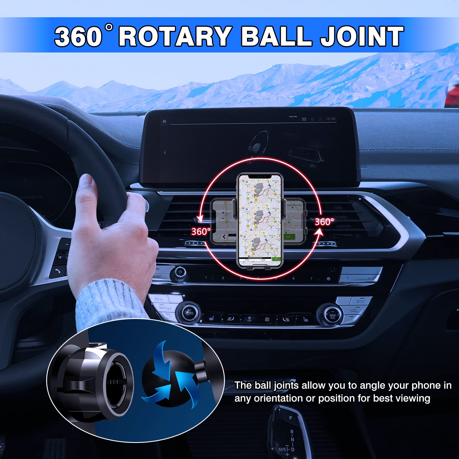 Karltys Car Phone Holder For Bmw X3 2018-2021 (Not For 22-23 X3) /X4 2019-2021 Accessories Cell Phone Holder Air Vent Mount For