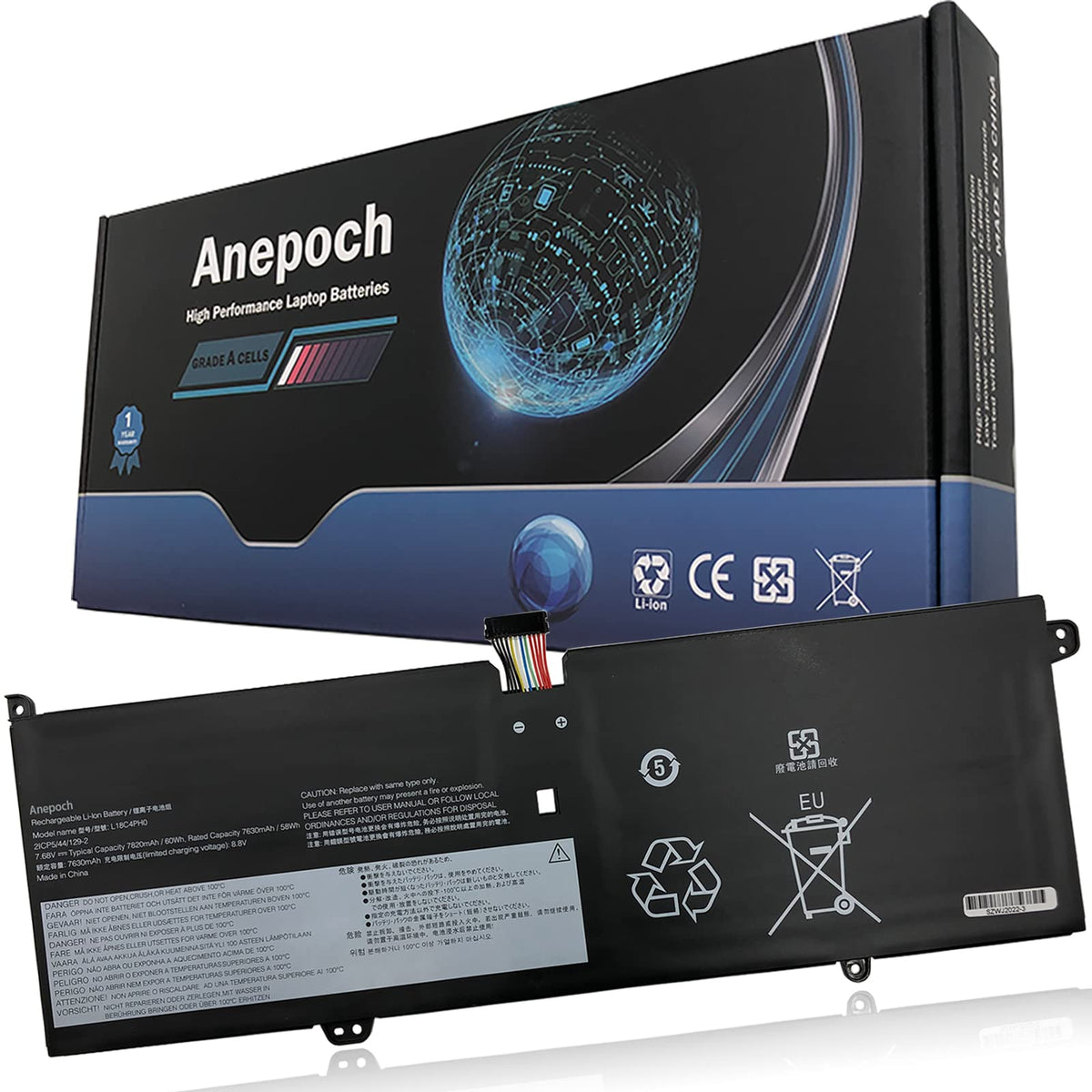 Anepoch L18C4Ph0 Laptop Battery Replacement For Lenovo Yoga C940 14Iil Yoga C940 14 Sp/A Series L18C4Ph0 5B10T11585 5B10T11586 5