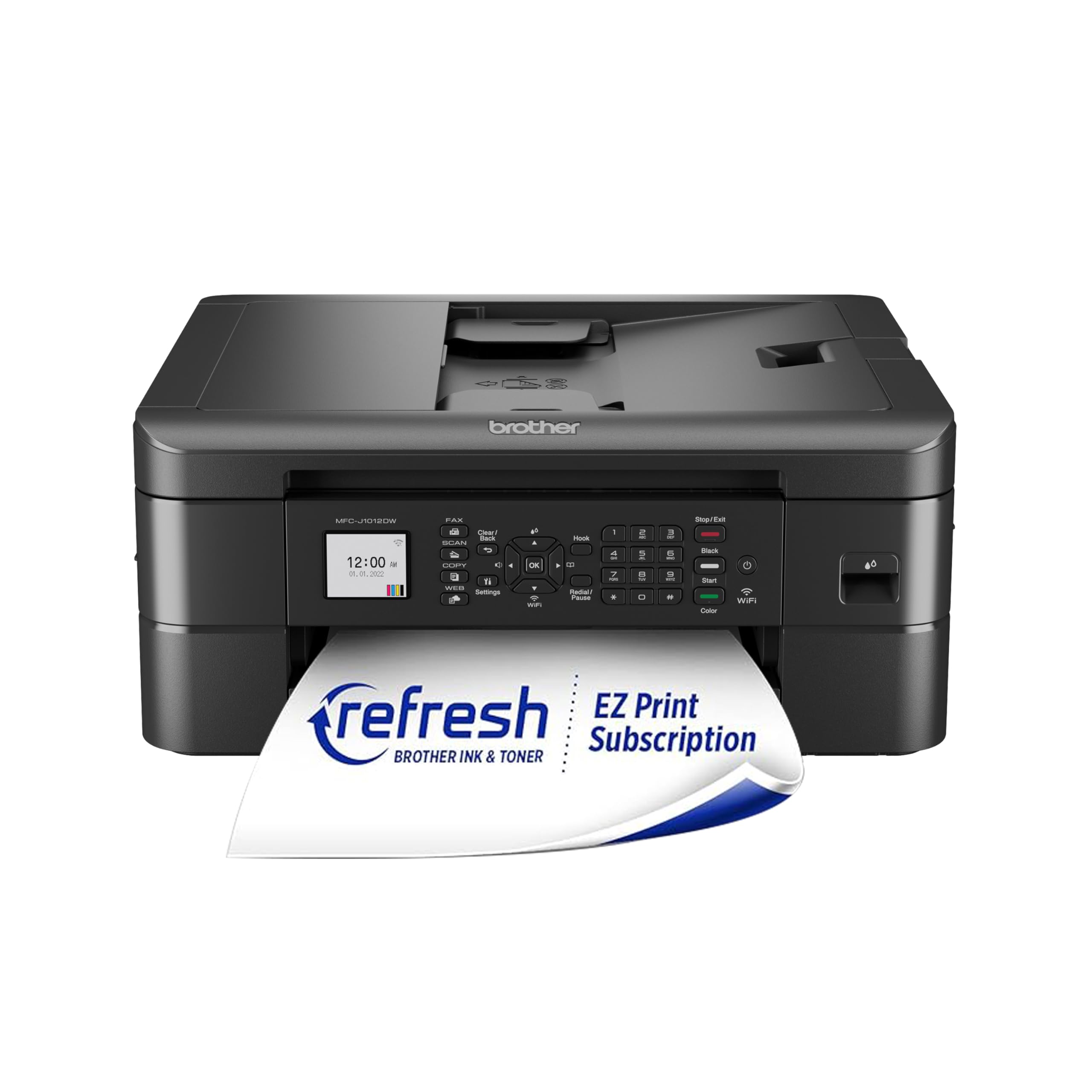 Brother MFC-J1012DW Wireless Colour Inkjet All-in-One Printer with Mobile Device and Duplex Printing, for Home Office and Person