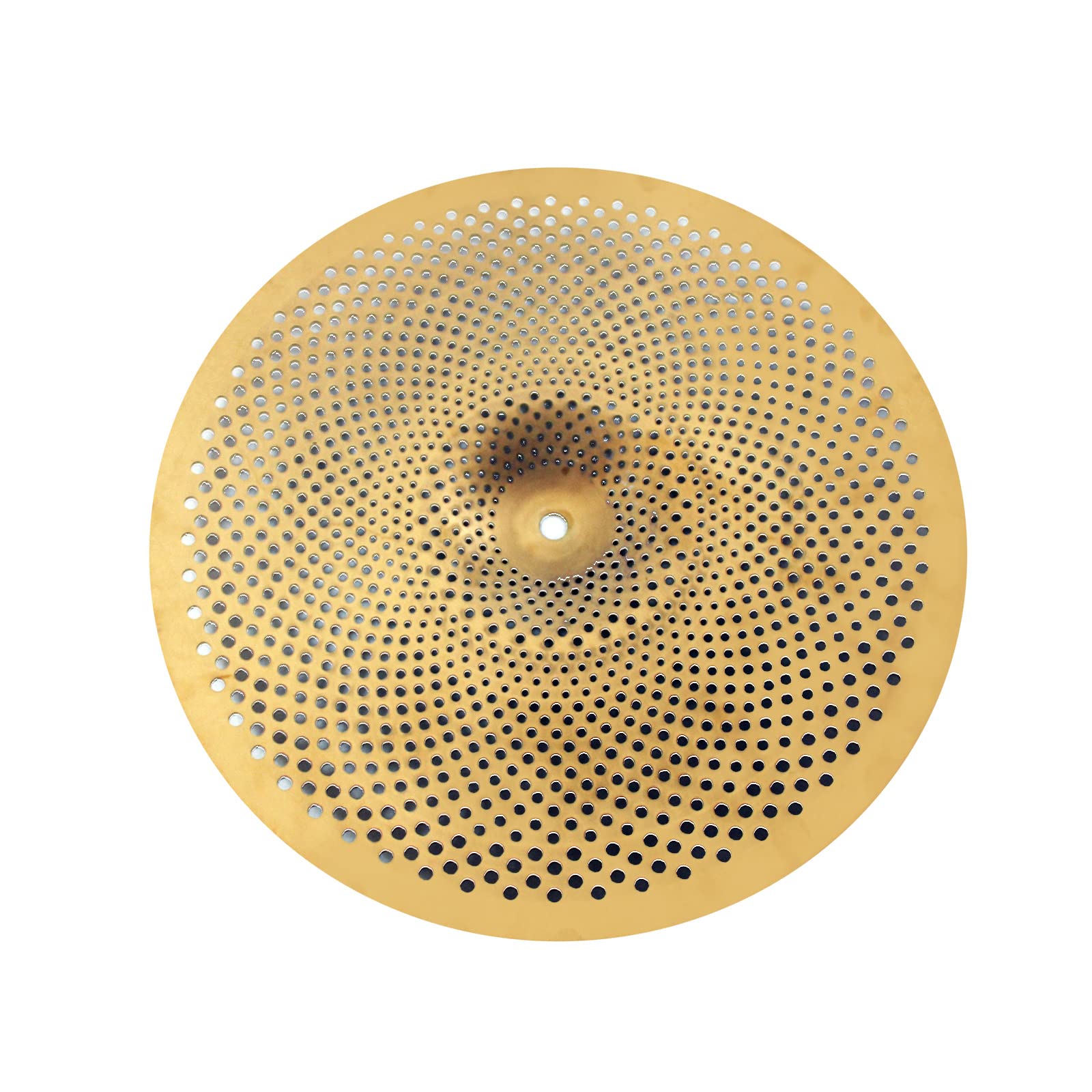 Arborea Low Volume 13   Hi Hats Cymbal Golden Practice Mute Cymbal For Drum Set