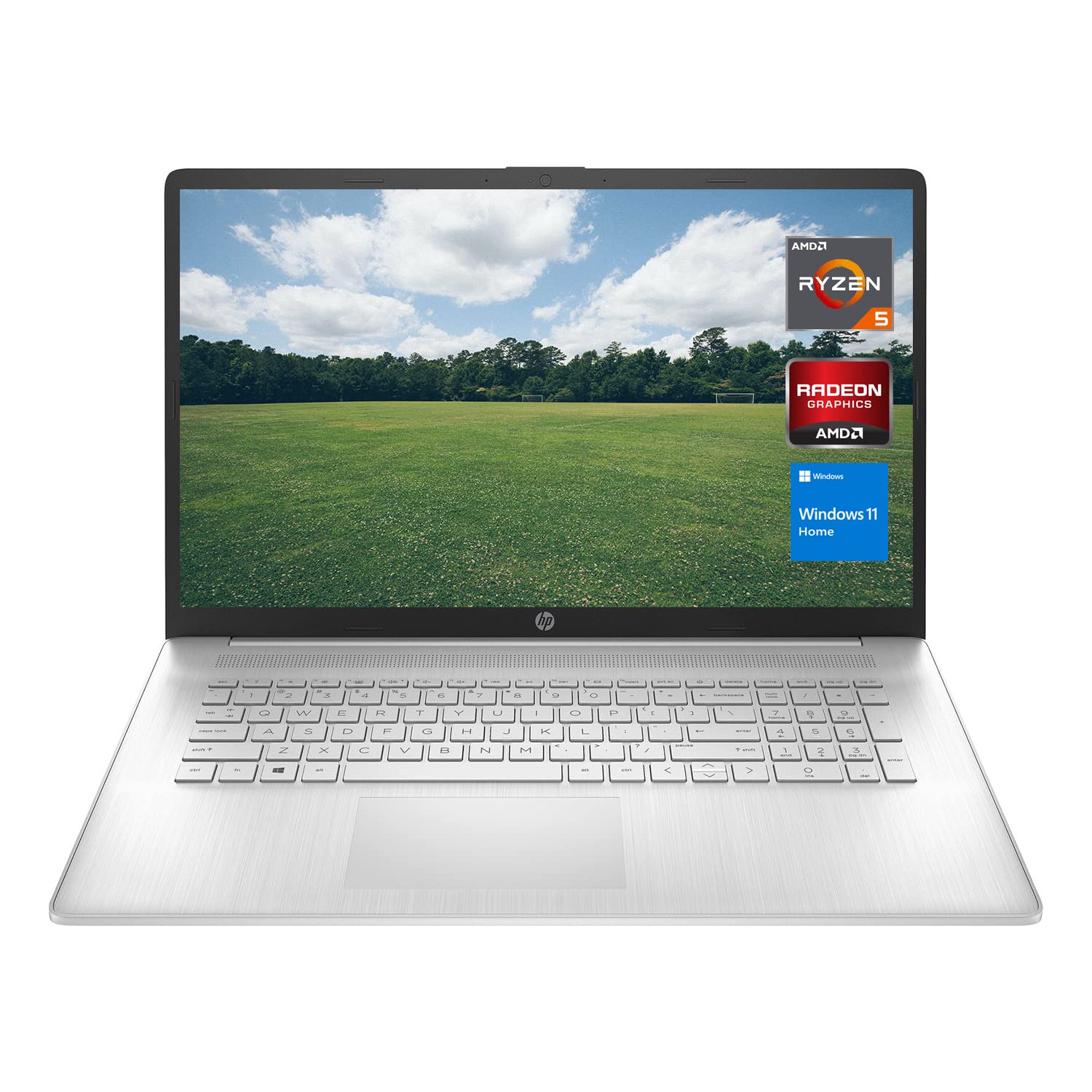 HP Laptop, 17.3 Non-Touch 60Hz Full HD (1920x1080), AMD Ryzen 5 5500U, 32GB RAM, 1TB PCIe SSD, AMD Radeon, HDMI, Webcam, WiFi, B
