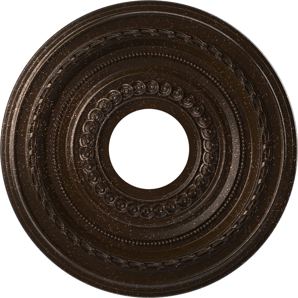 Ekena Millwork Cmp13Coamb Cole Thermoformed Pvc Ceiling Medallion (Fits Canopies Up To 4 1/4''), 13''Od X 3 1/2''Id X 3/4''P, Te