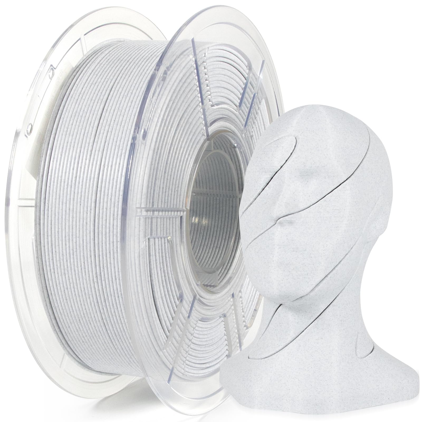 IEMAI Marble PETG Filament 1.75mm 1kg, Realistic Stone Finish 3D Printer Filament 50-600mm/s Printing Compatible with Bambu Lab,