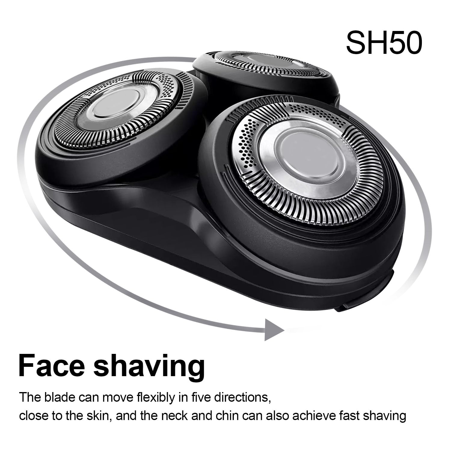 Durimi Replacement Complete Head Assembly For Philips Norelco Series 5000 Shavers