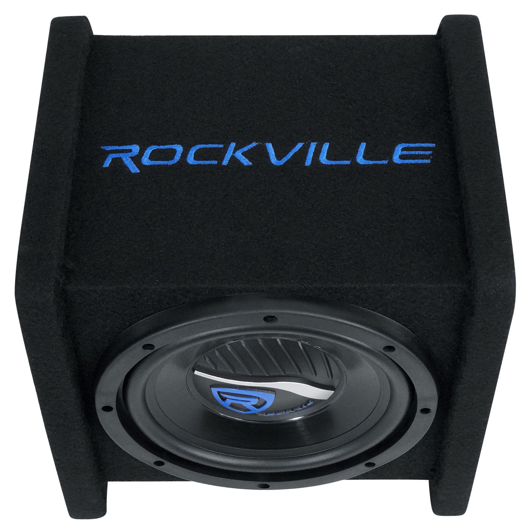 Rockville Rv8P 8 400W Car Audio Subwoofer In Vented Sub Enclosure Box - 4 Ohm,Black
