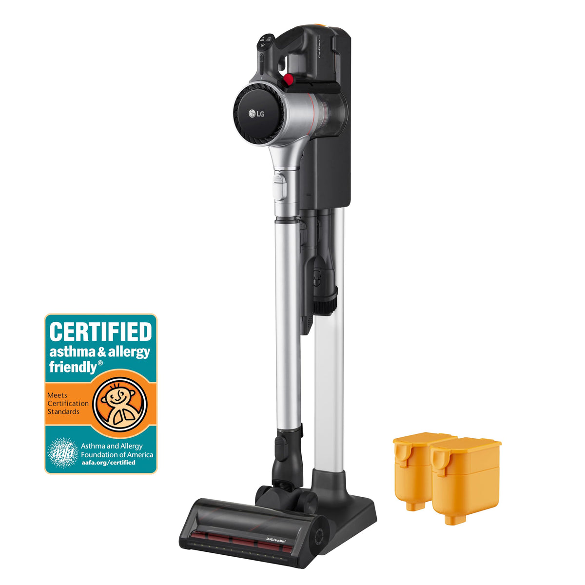 Lg Cordzero A925   Cordless Stick Vacuum Cleaner, 120 Minute Runtime W/Extra Rechargeable Battery, Dual Floor Max 2024 Update, L