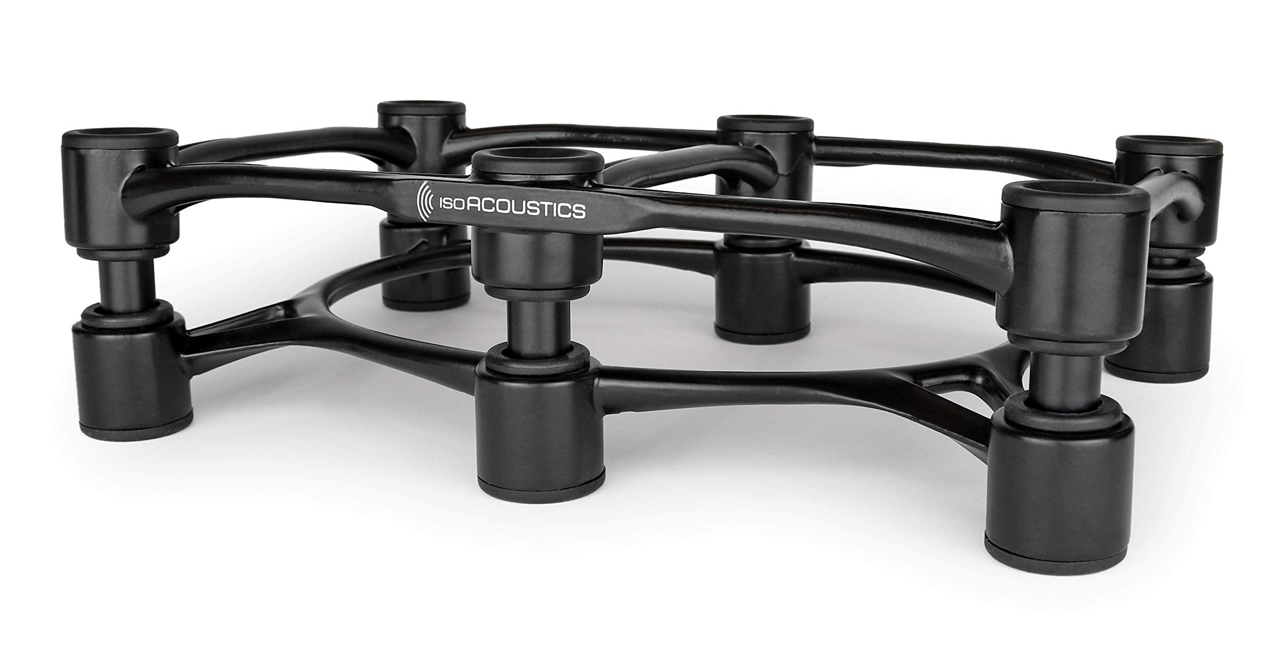 Isoacoustics Aperta Series Isolation Speaker Stands With Tilt Adjustment: Aperta300 (11.8' X 7.9') Black (Single)