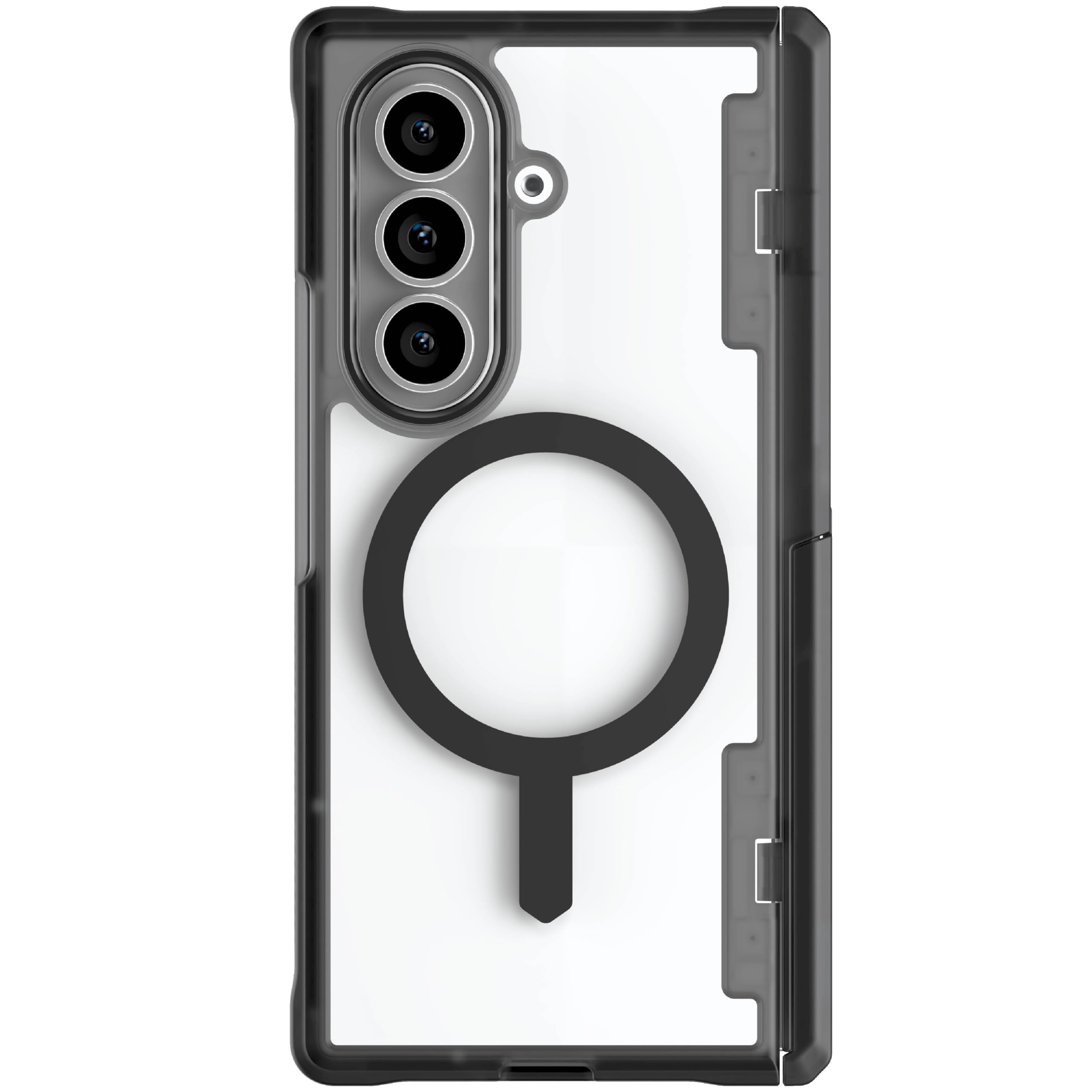 Ghostek Covert Clear Fold 7 Case with Built-in Kickstand, MagSafe and Full Hinge Protection Designed for 2025 Samsung Galaxy Z F