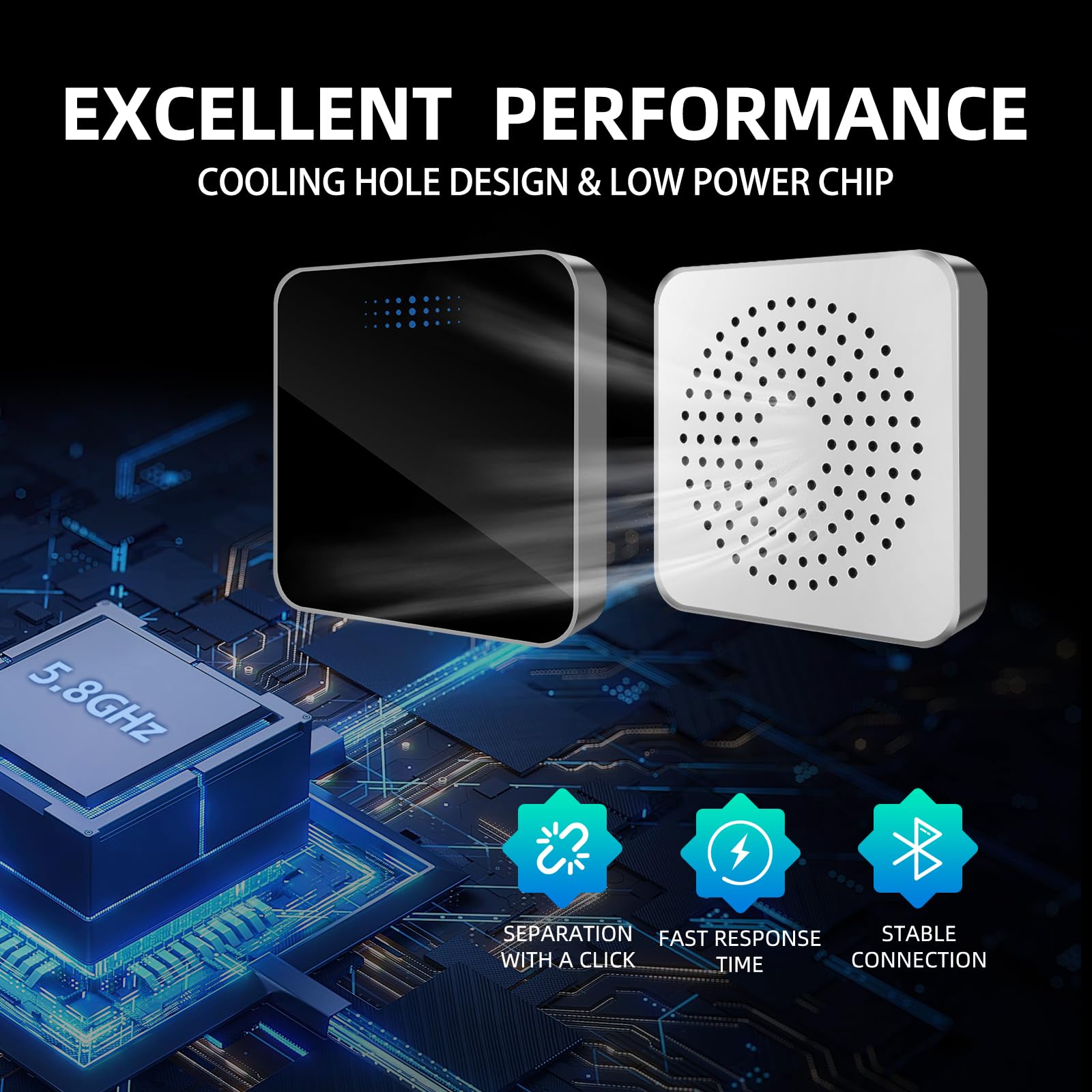 Larlarsa Wireless Carplay Adapter, Converts Wired To Wireless Carplay Adapter For Iphone, Plug & Play Compatible For Cars From 2